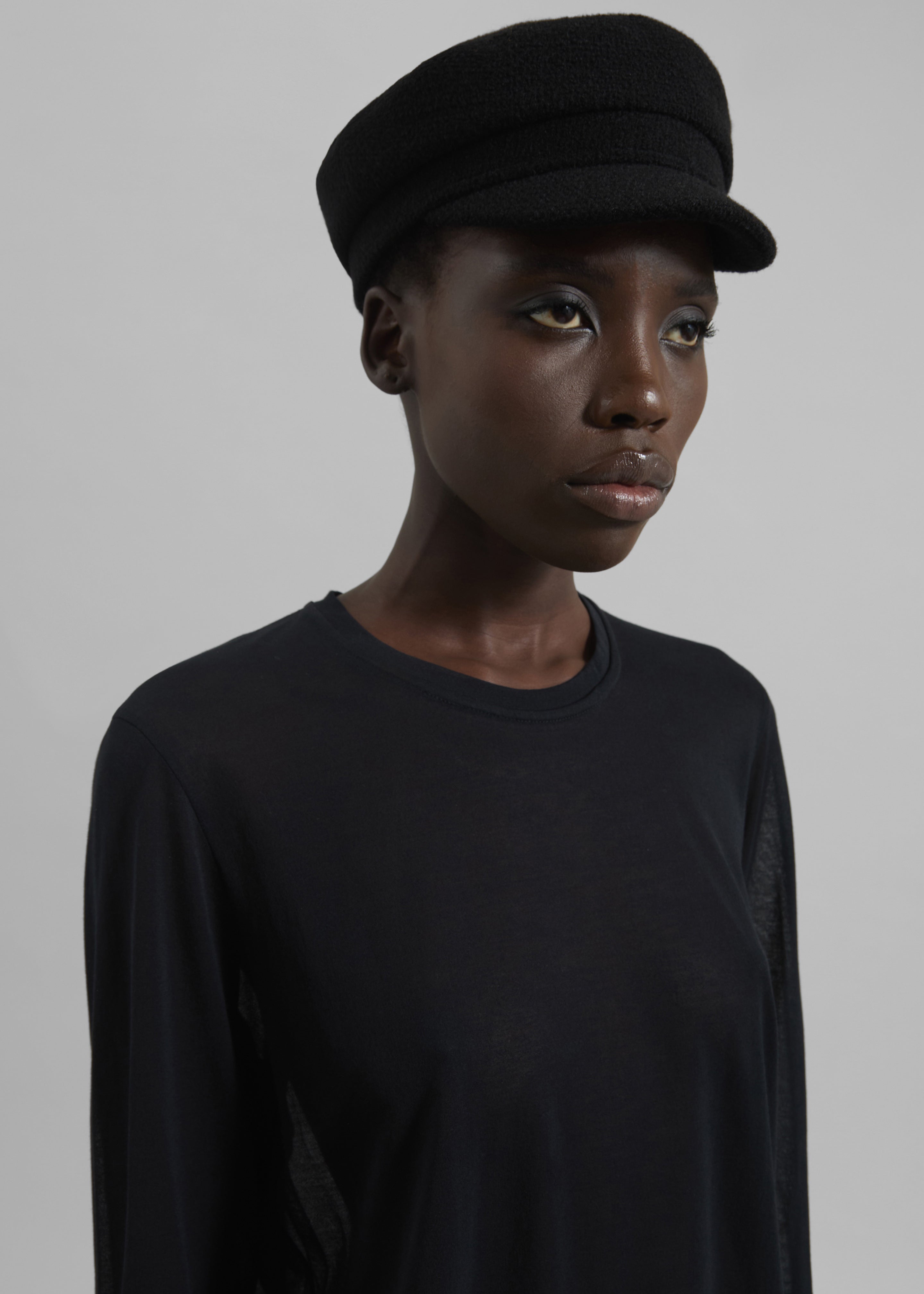 Corbet Newsboy Cap - Black - 10