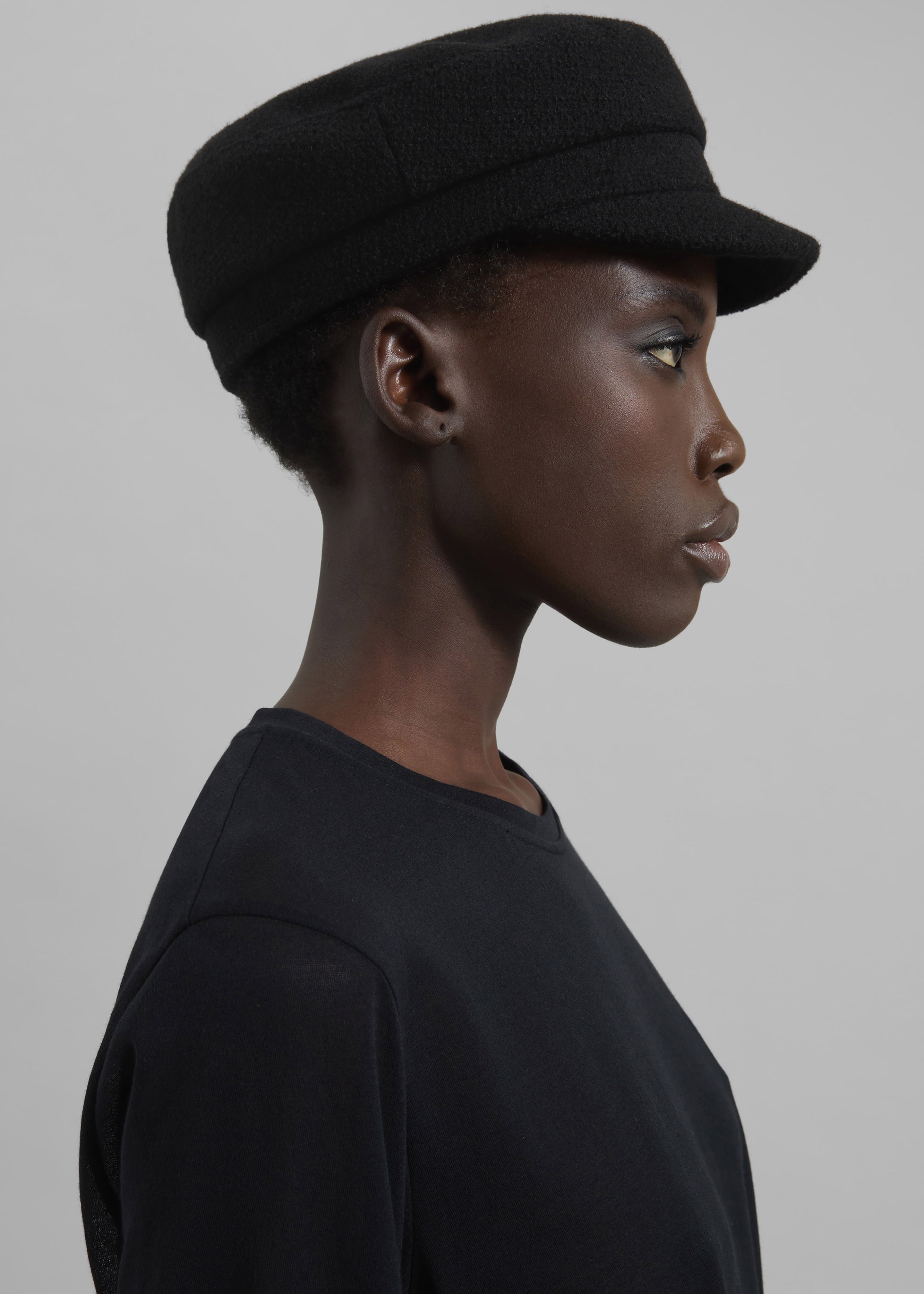 Corbet Newsboy Cap - Black - 9
