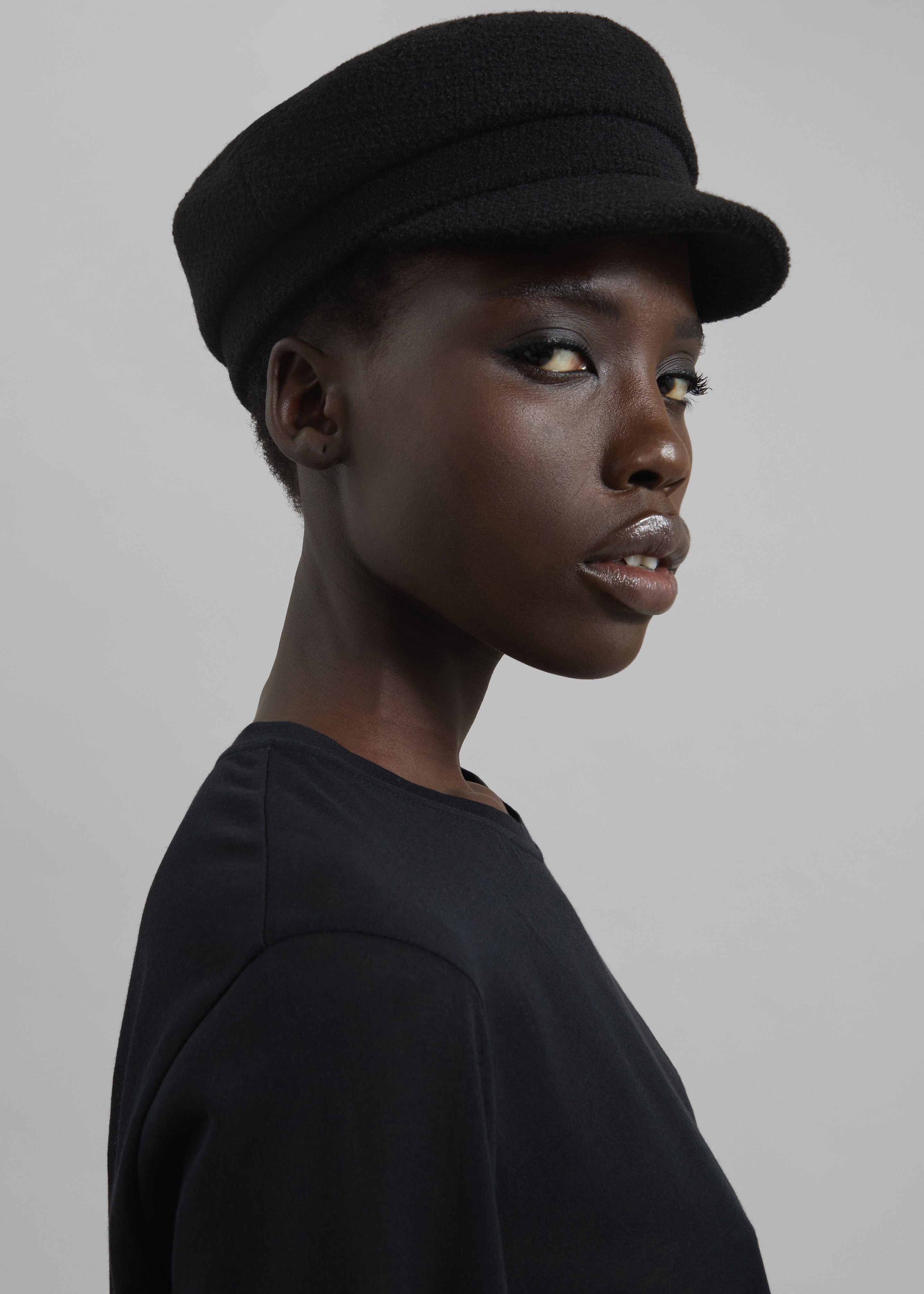 Corbet Newsboy Cap - Black - 6