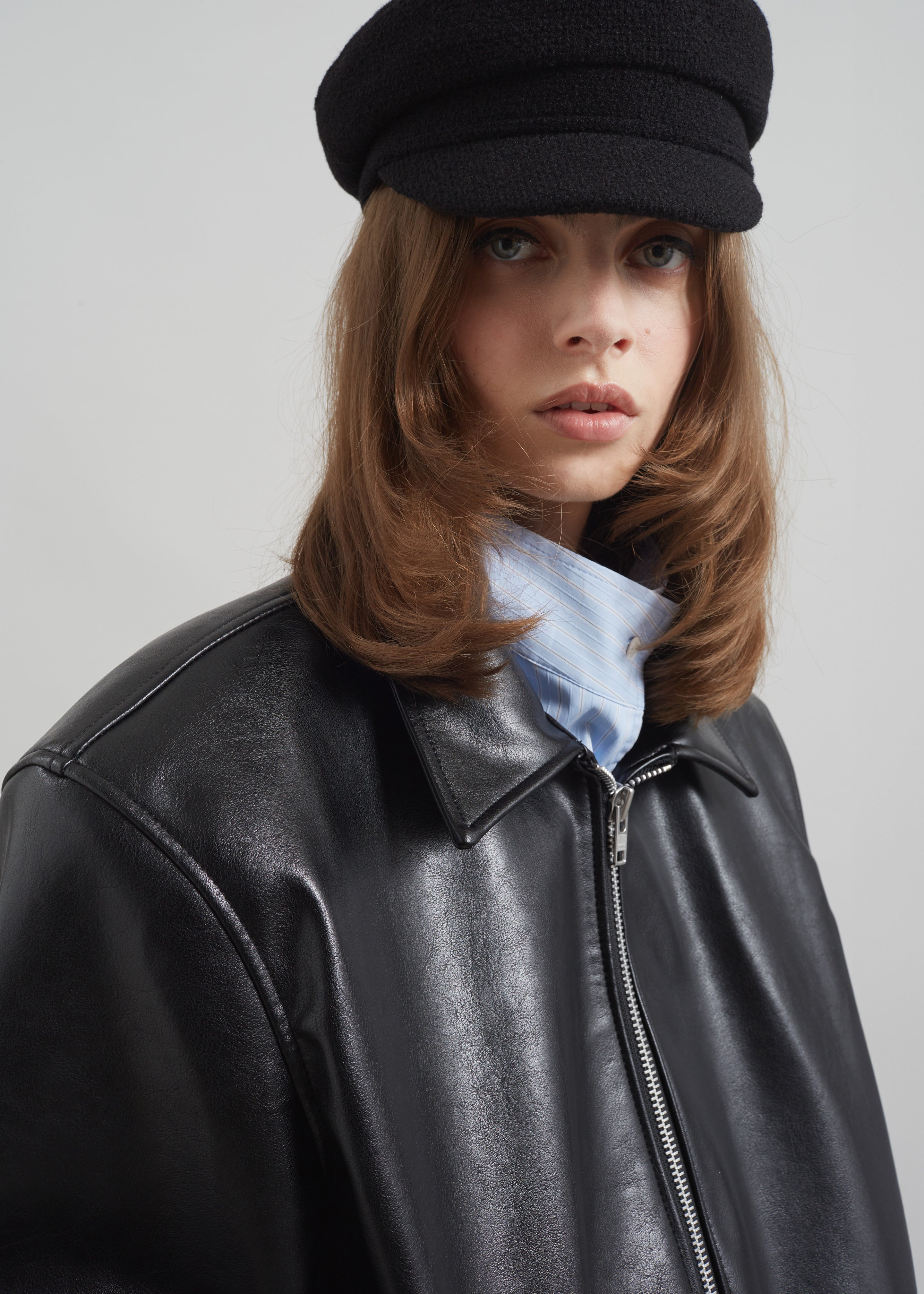 Corbet Newsboy Cap - Black - 8