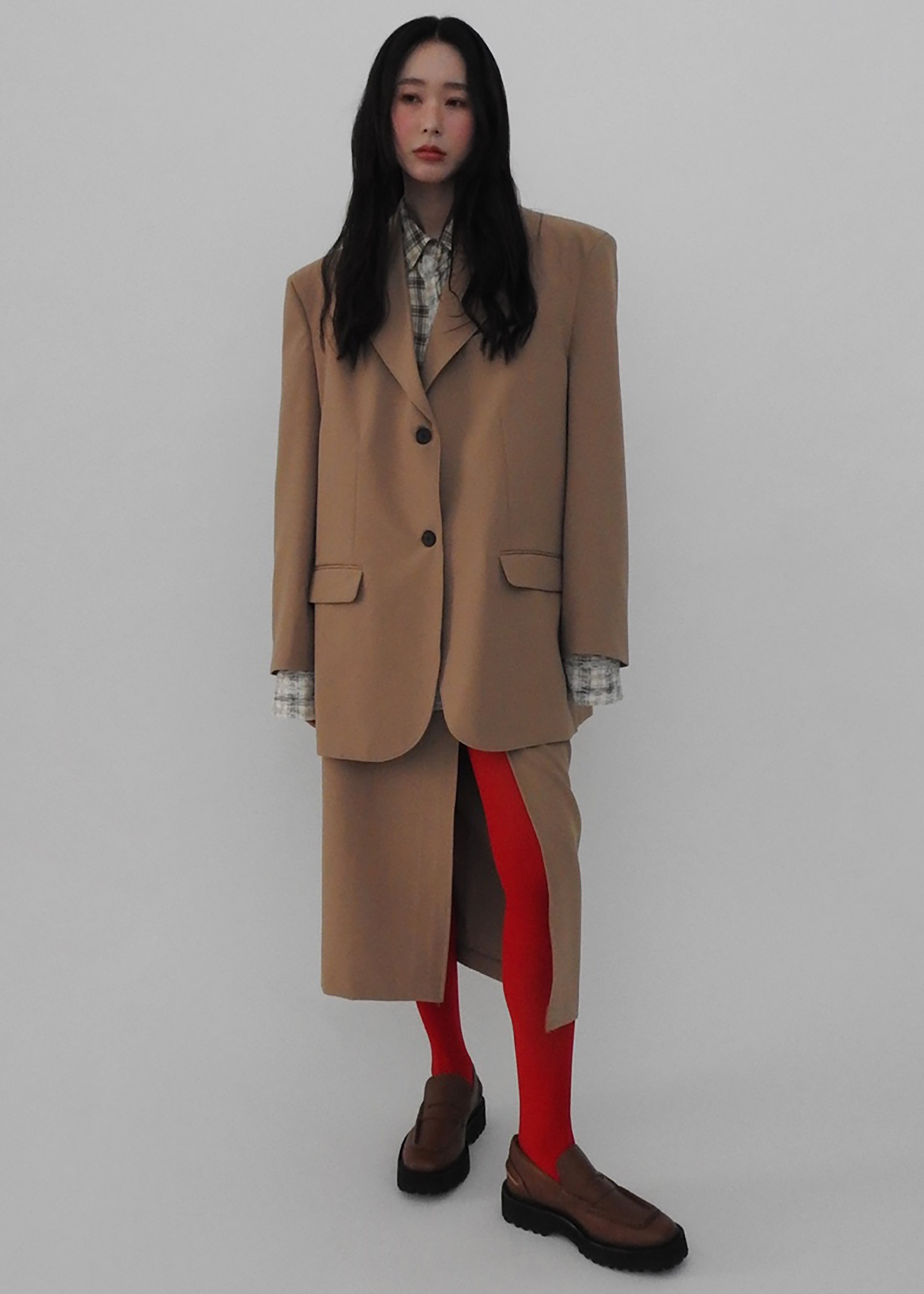 Cordelia Midi Slit Skirt - Camel - 9