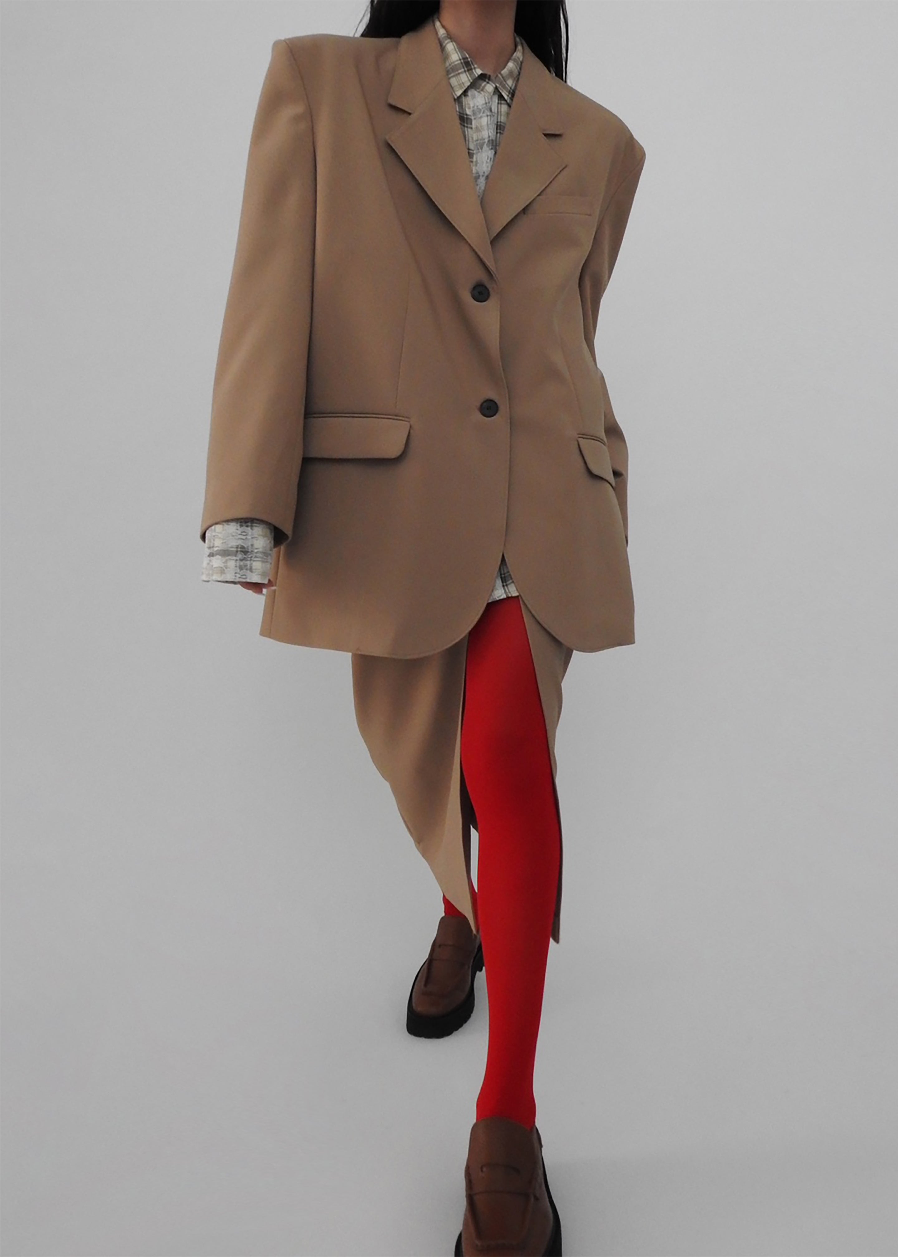 Cordelia Midi Slit Skirt - Camel - 8