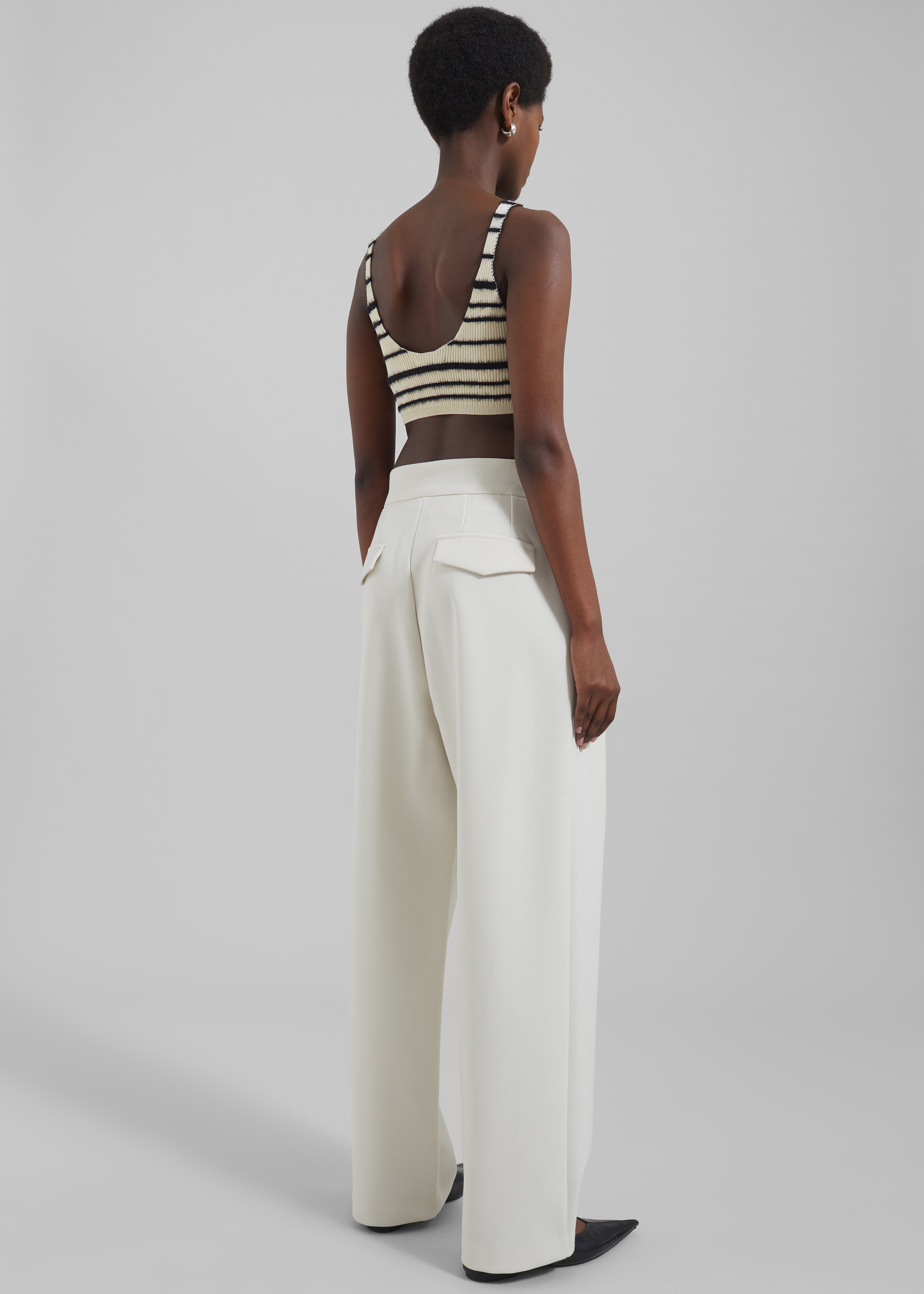 Corinne Belted Pants - Cream - 11