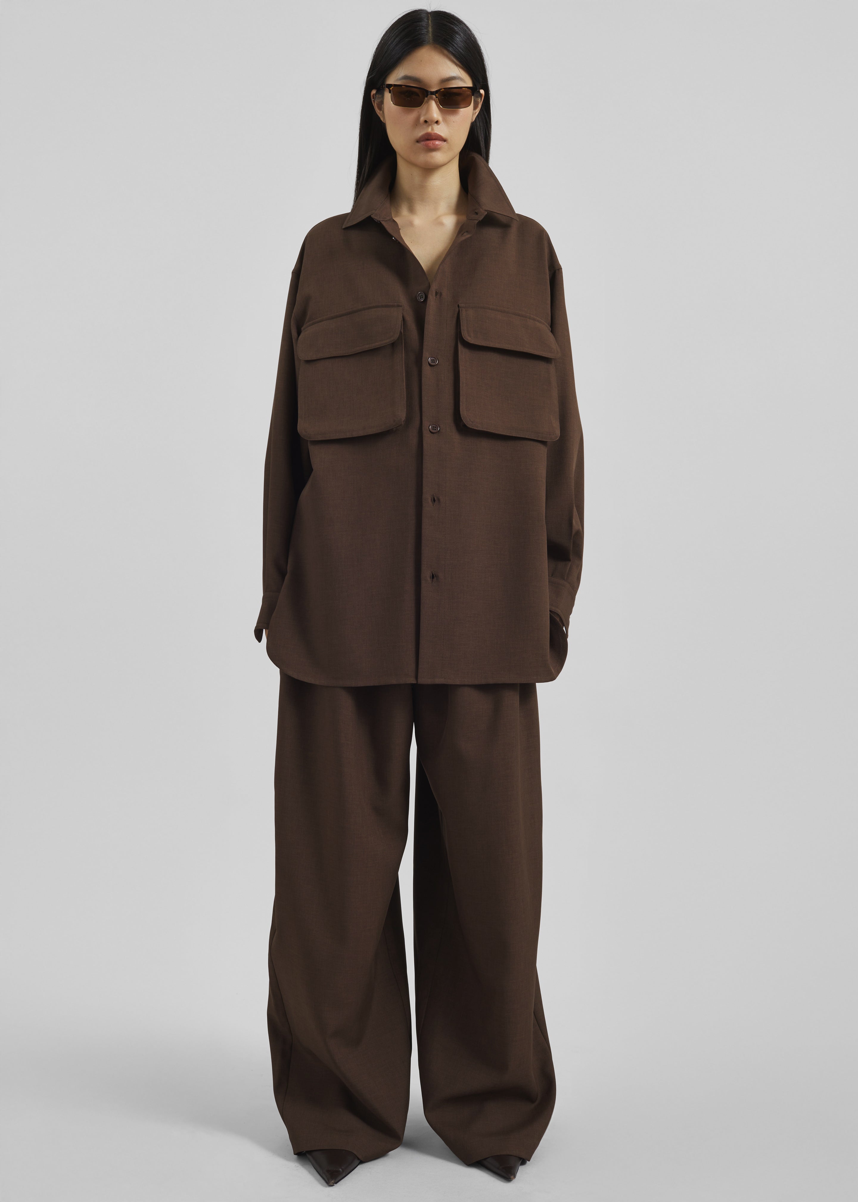 Culver Cargo Shirt - Dark Brown - 6