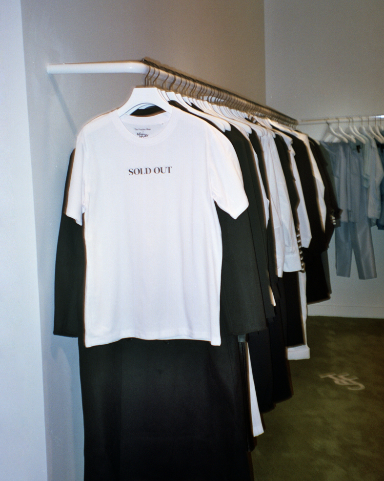 Image of the racks inside The Frankie Shop Galeries Lafayette.