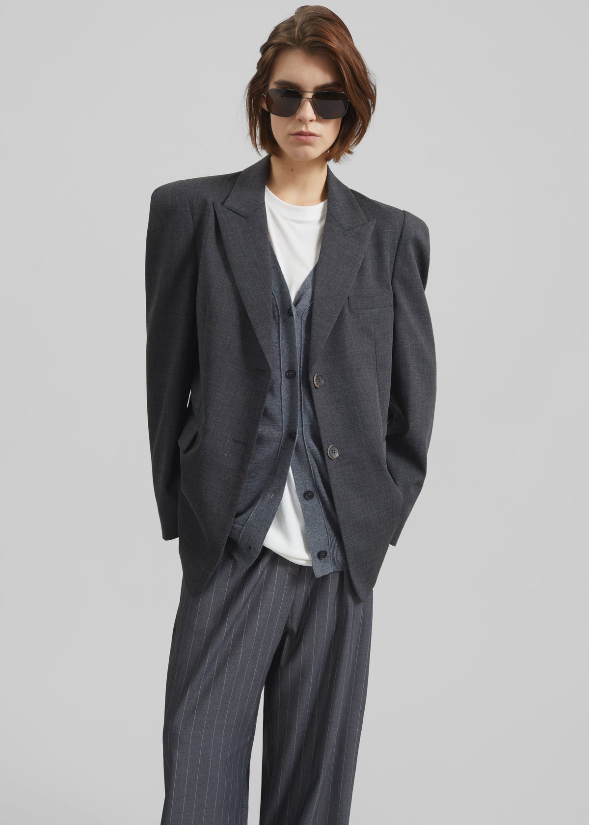 Dalfsen Blazer - Dark Grey Melange - 1