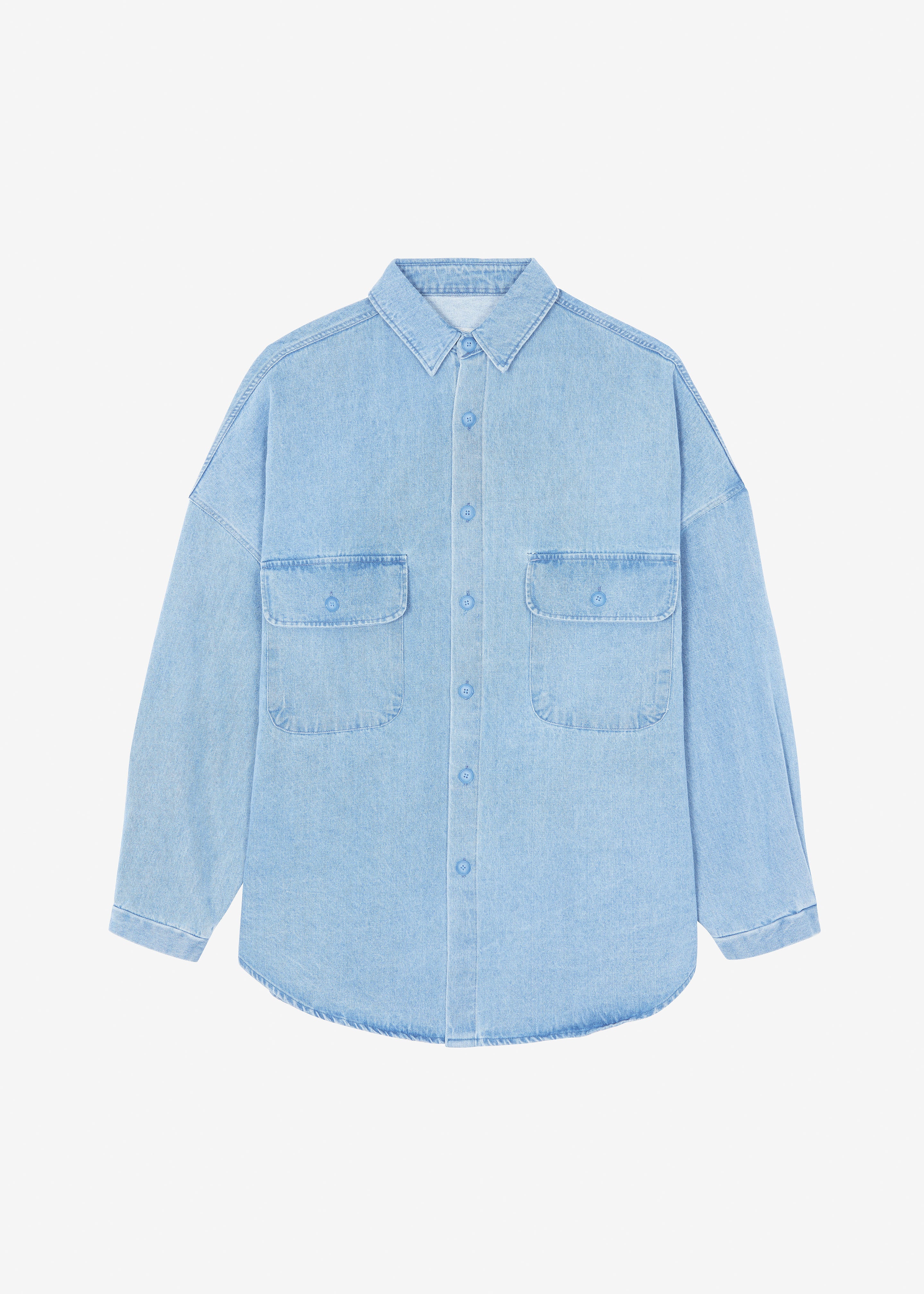 Dallas Men Denim Overshirt - Worn Wash - 13