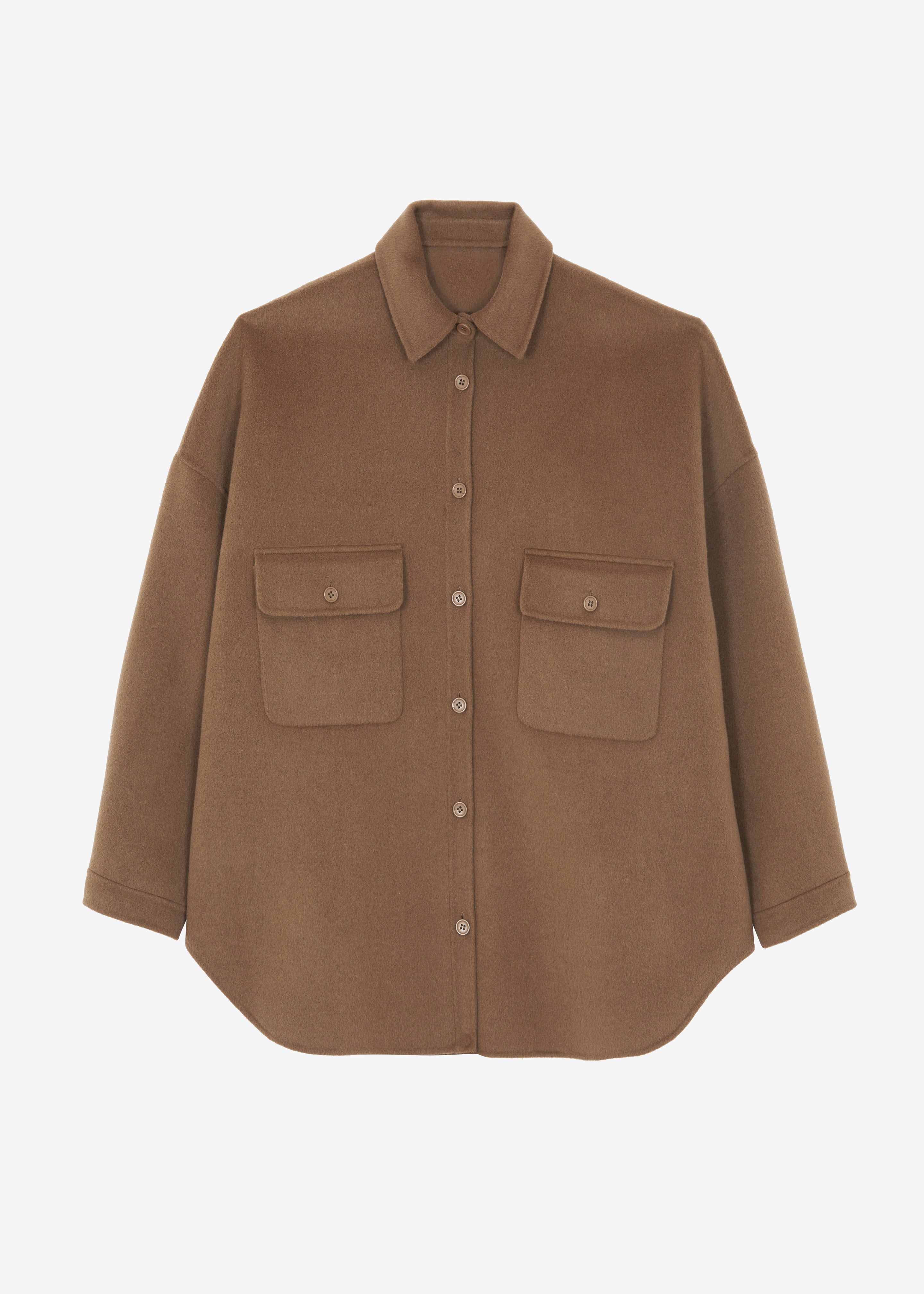 Dallas Wool Overshirt - Camel - 9