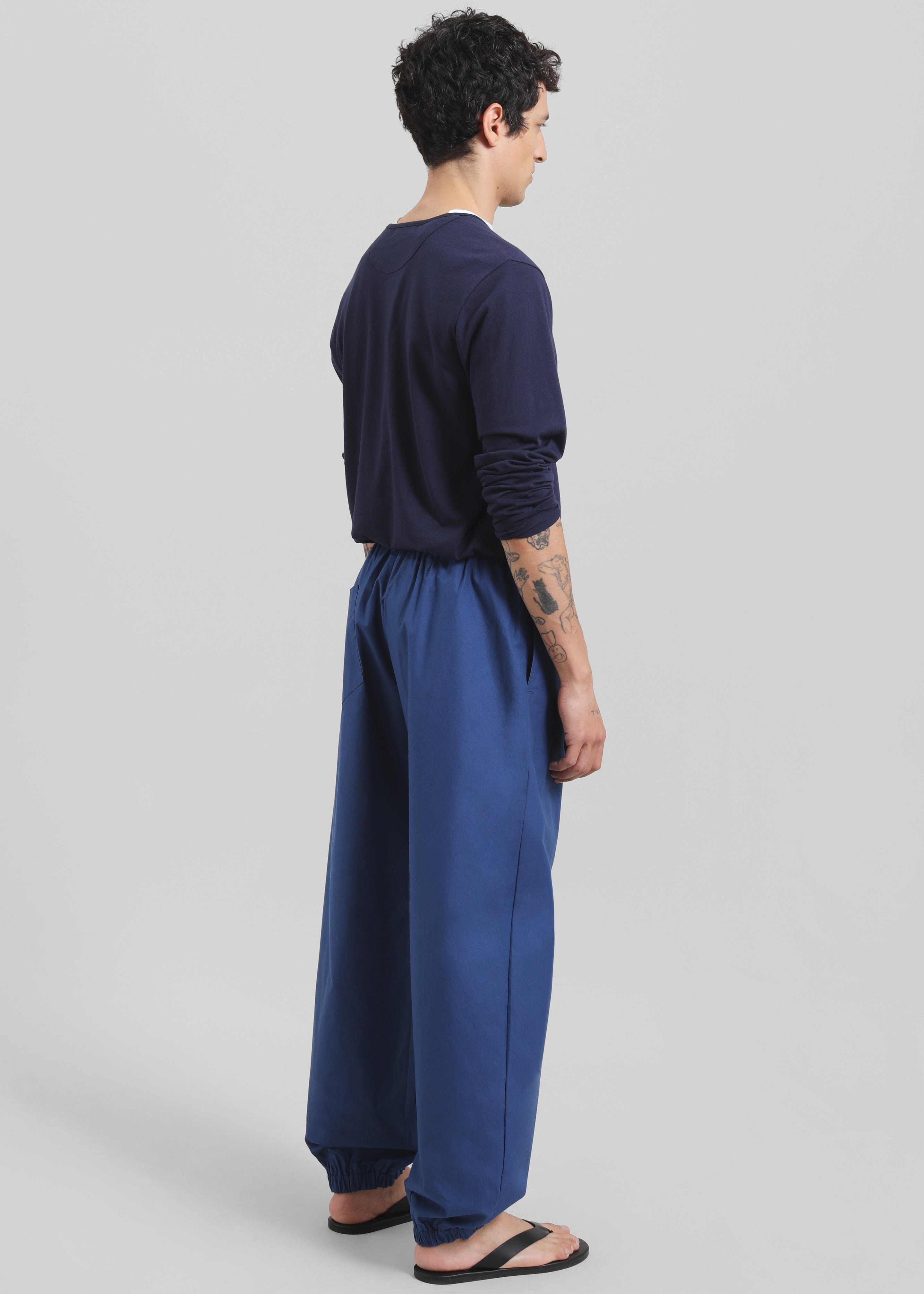 Darien Cotton Joggers - Cobalt - 6