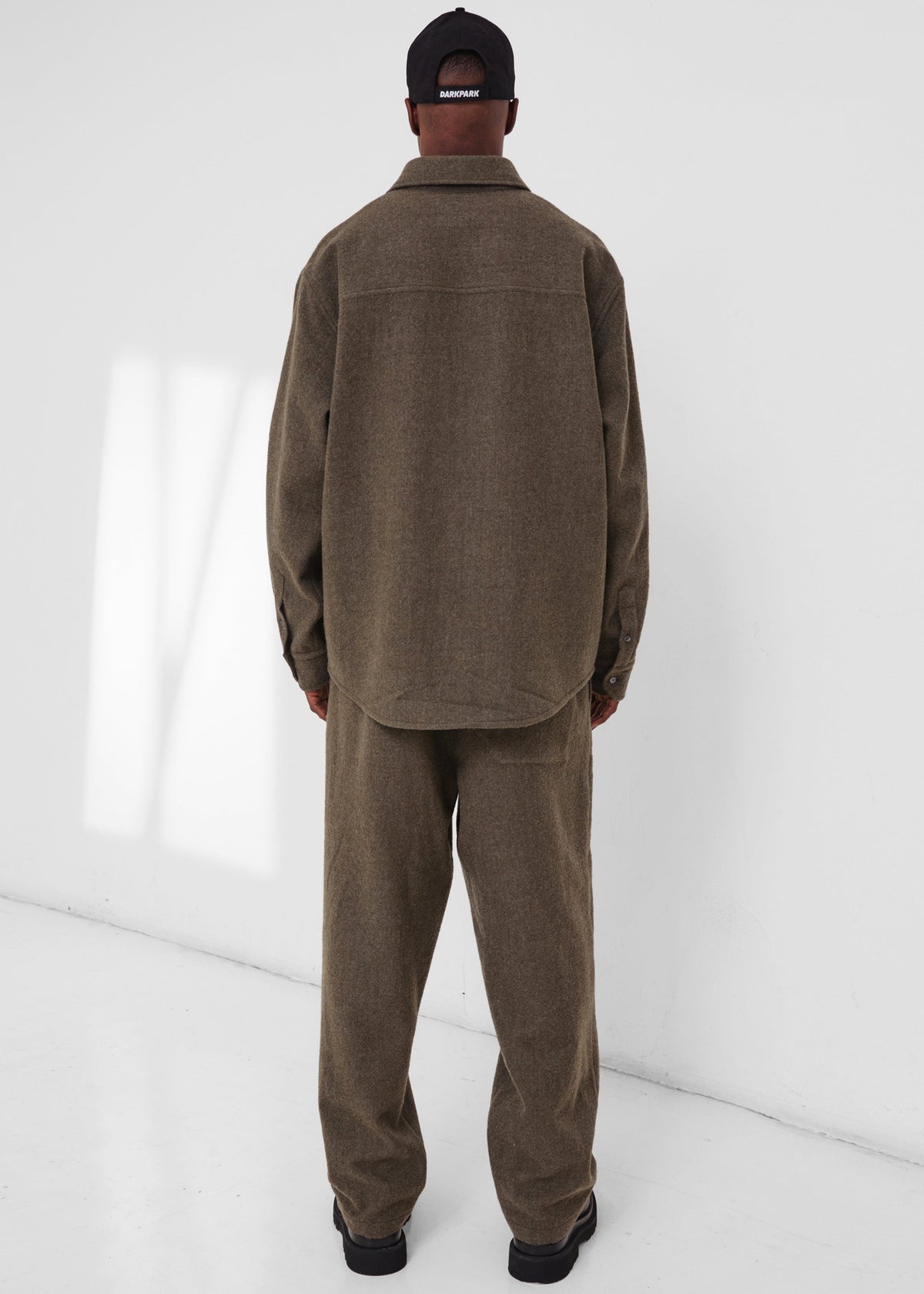 Darkpark Keanu Japanese Light Wool Shirt - Military Green - 7