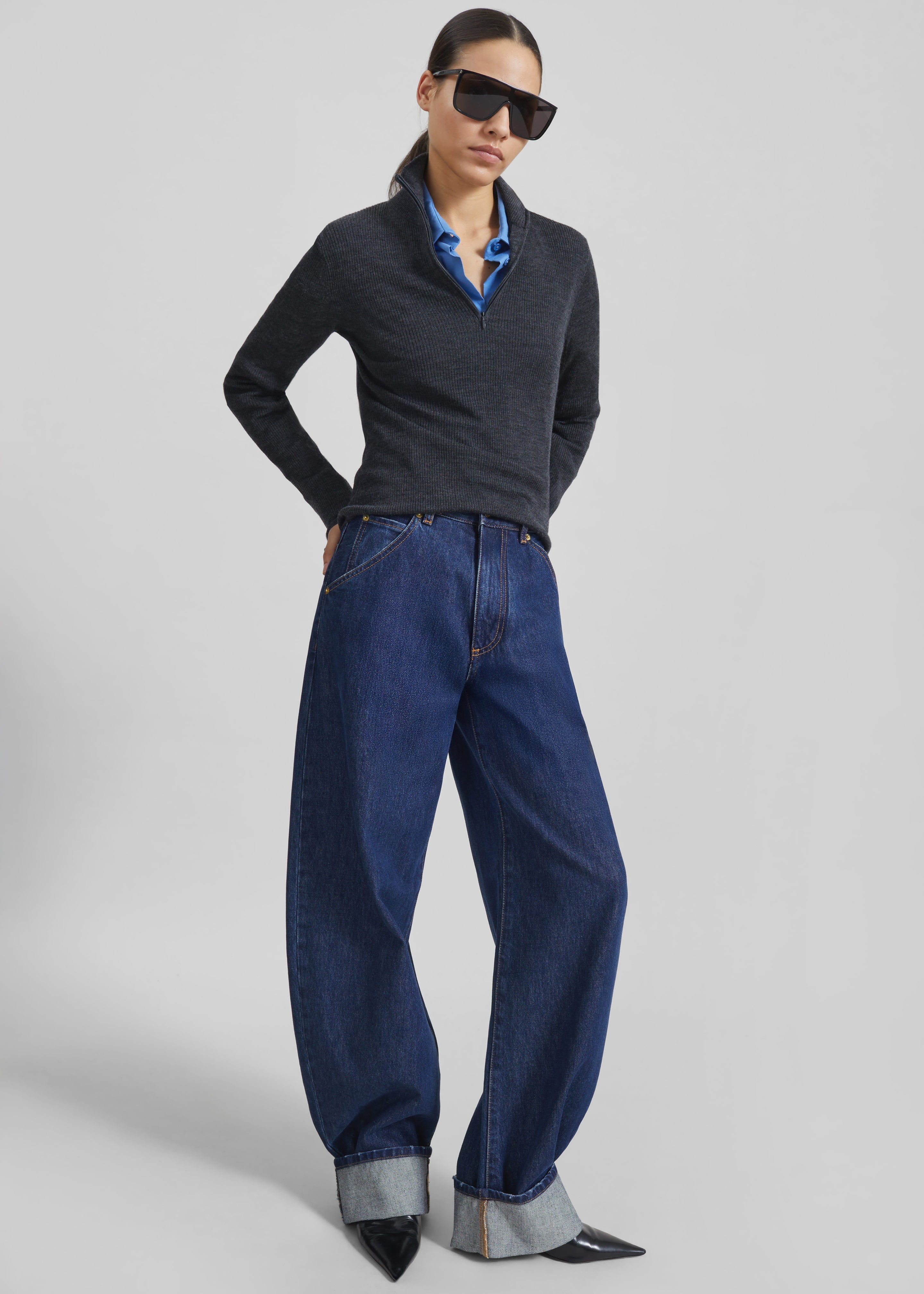 Darkpark Khris Barrel Leg Denim - Tokyo Midnight – The Frankie