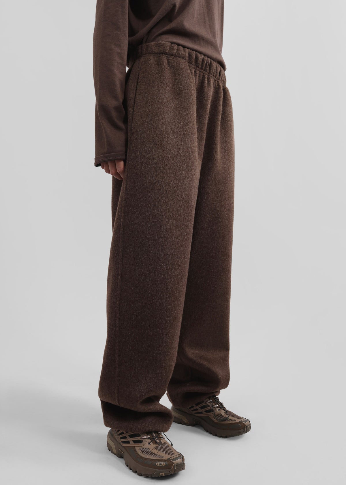 Delancey Wool Joggers - Brown Melange - 6