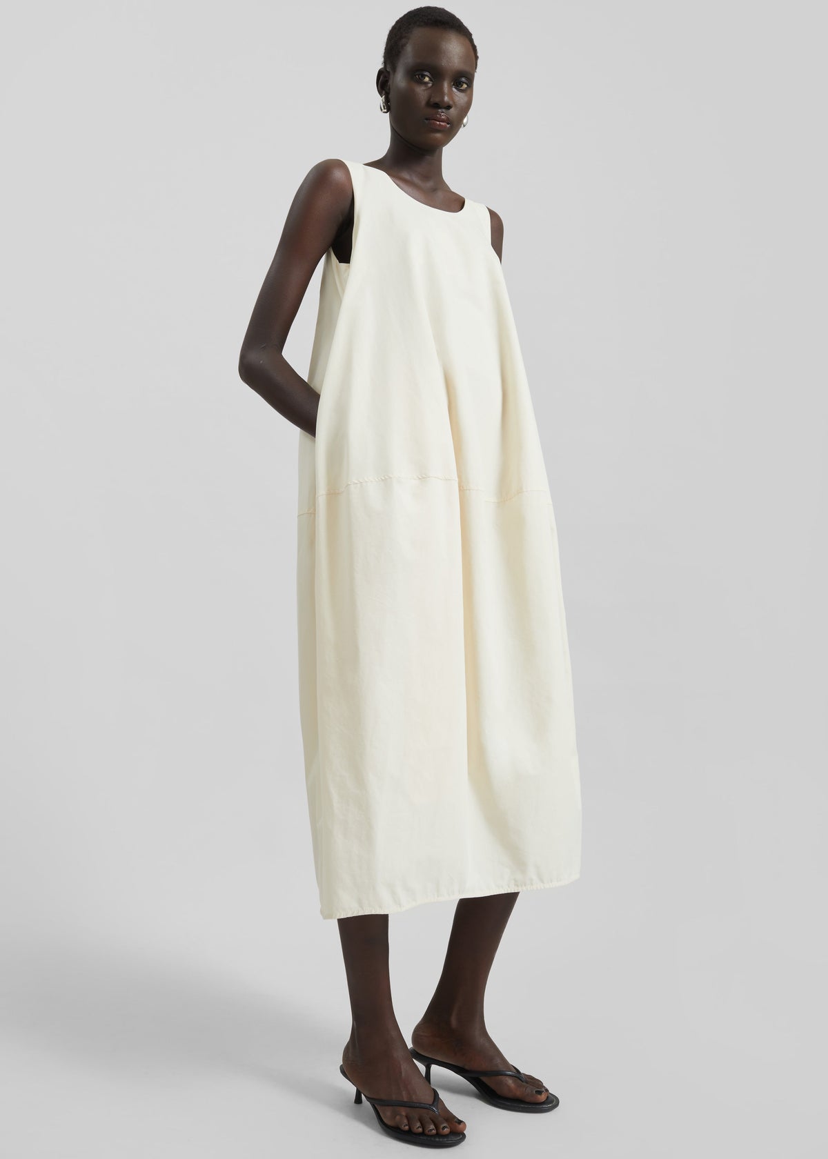 Delane Cocoon Dress - Cream - 3