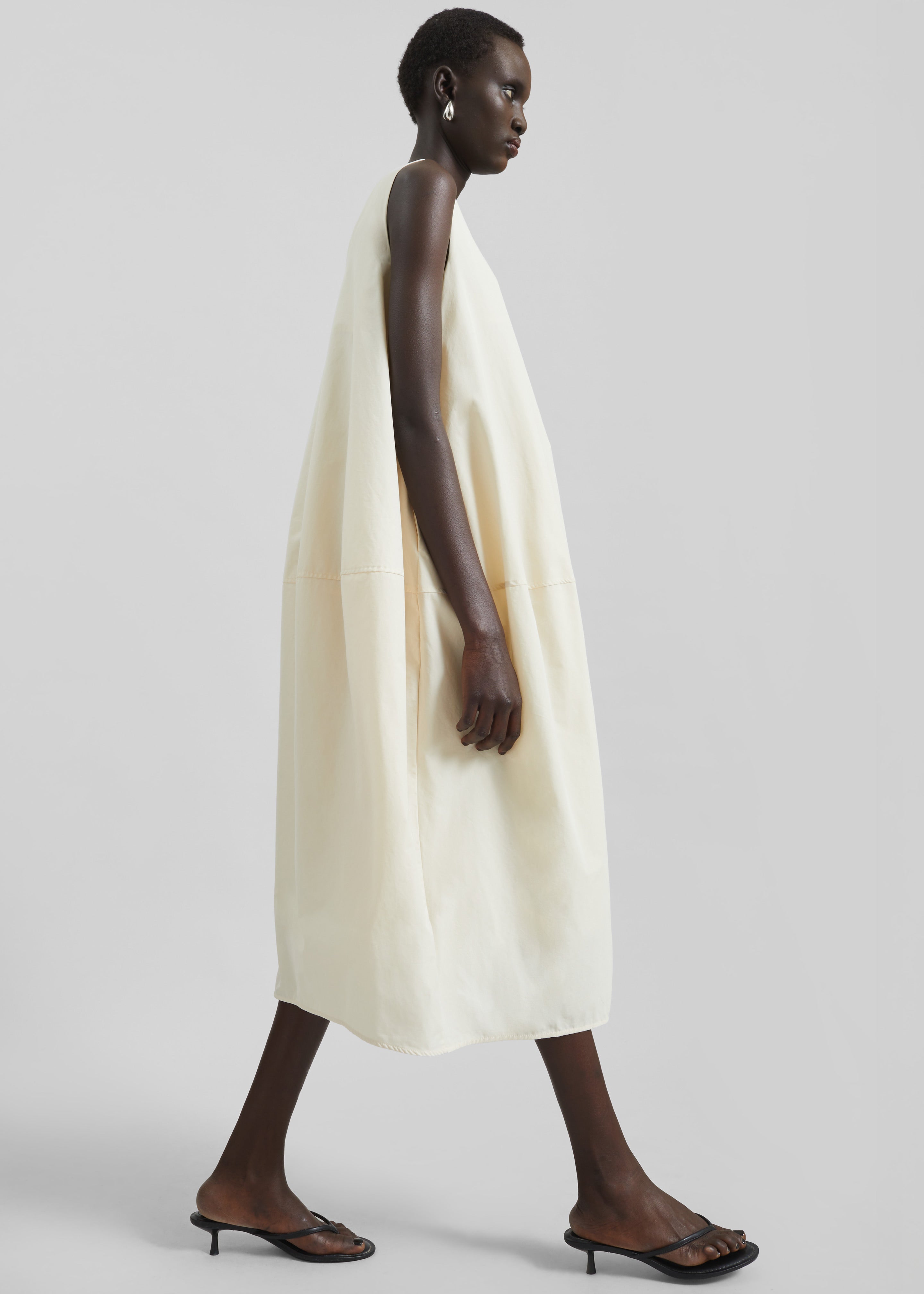 Delane Cocoon Dress - Cream - 4