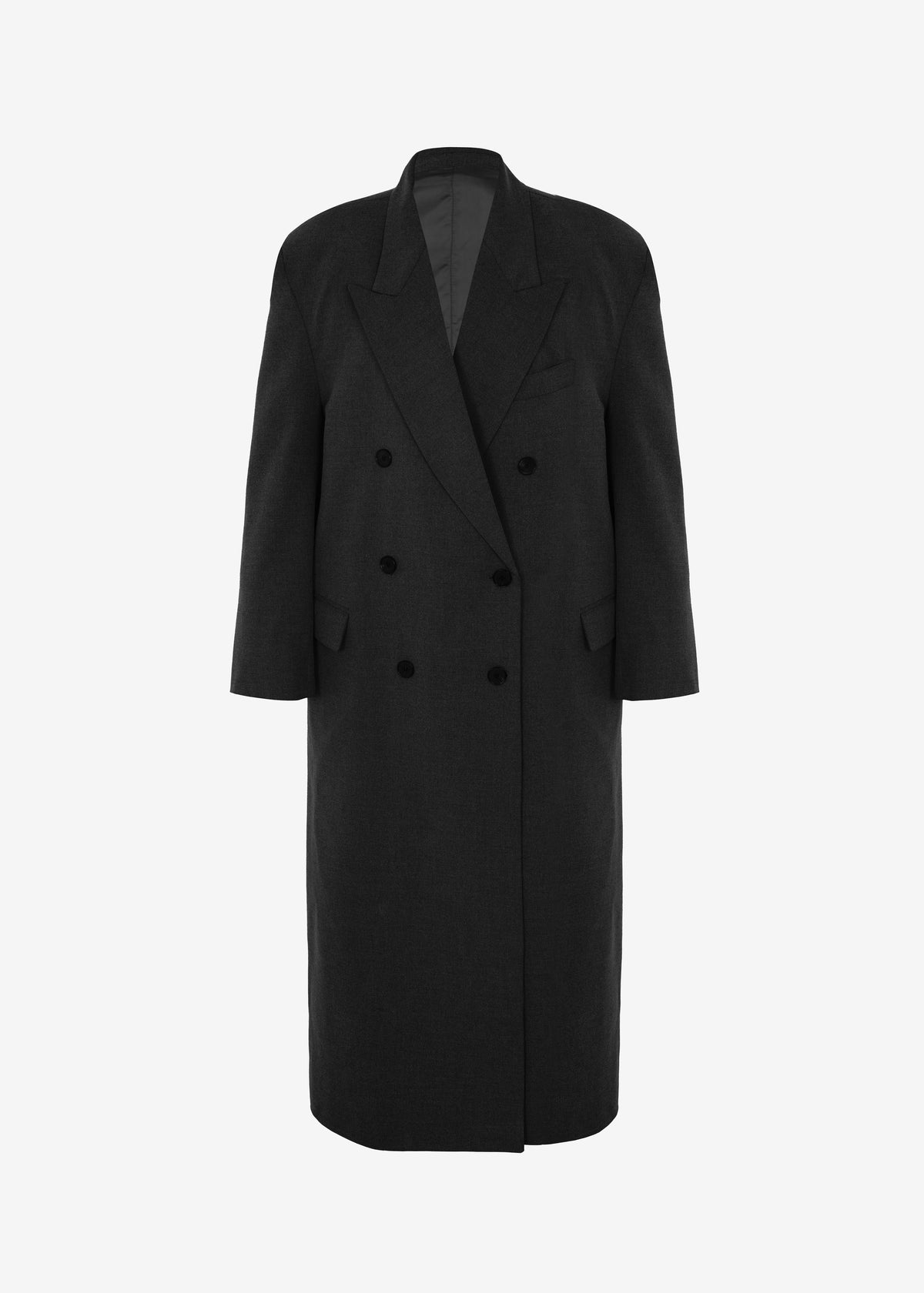 Delphina Long Coat - Black - 12