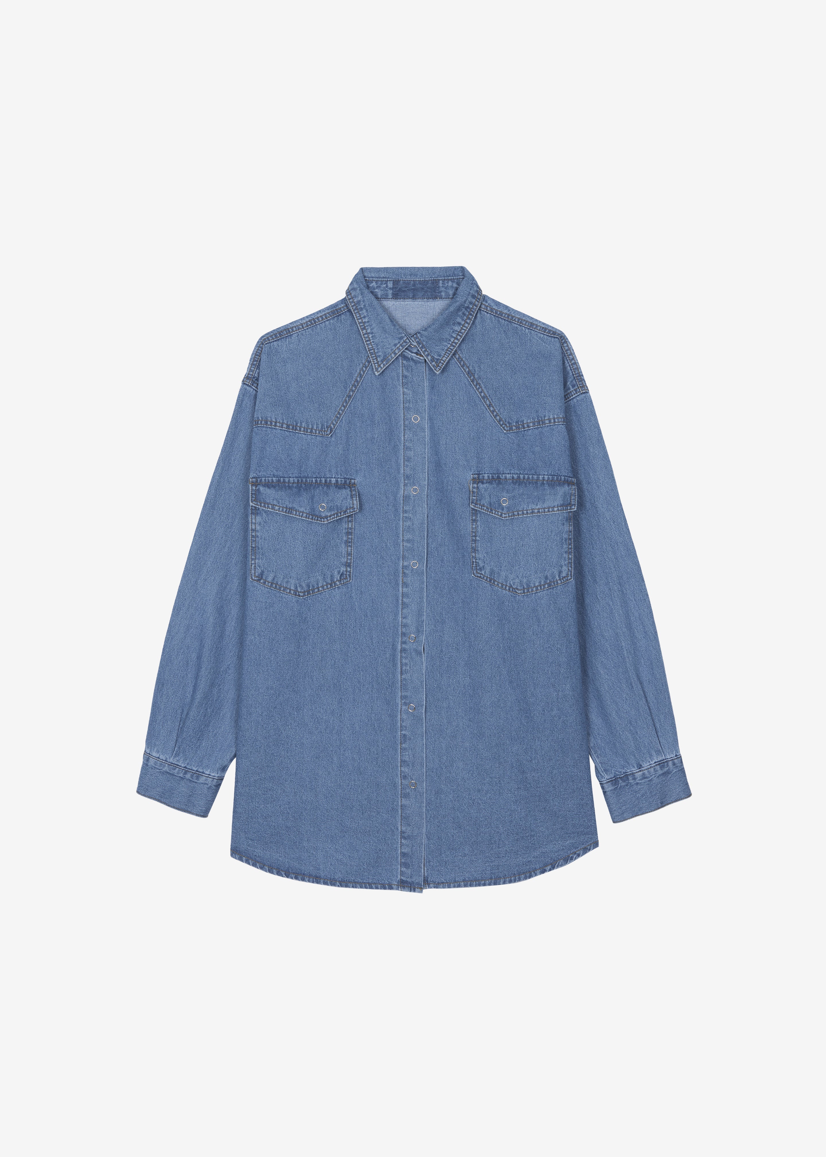 Desona Denim Shirt - Medium Wash - 8