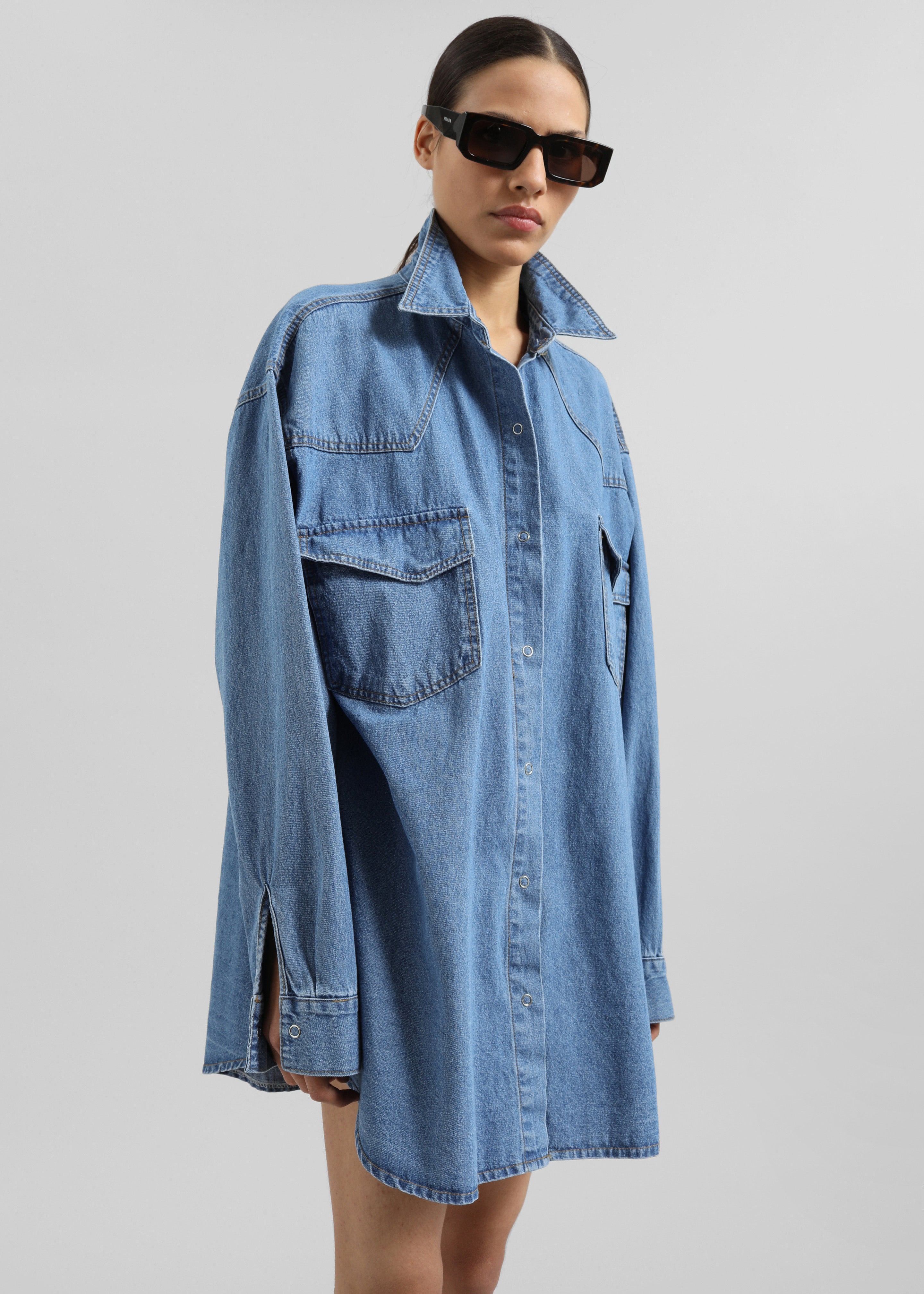 Desona Denim Shirt - Medium Wash - 5