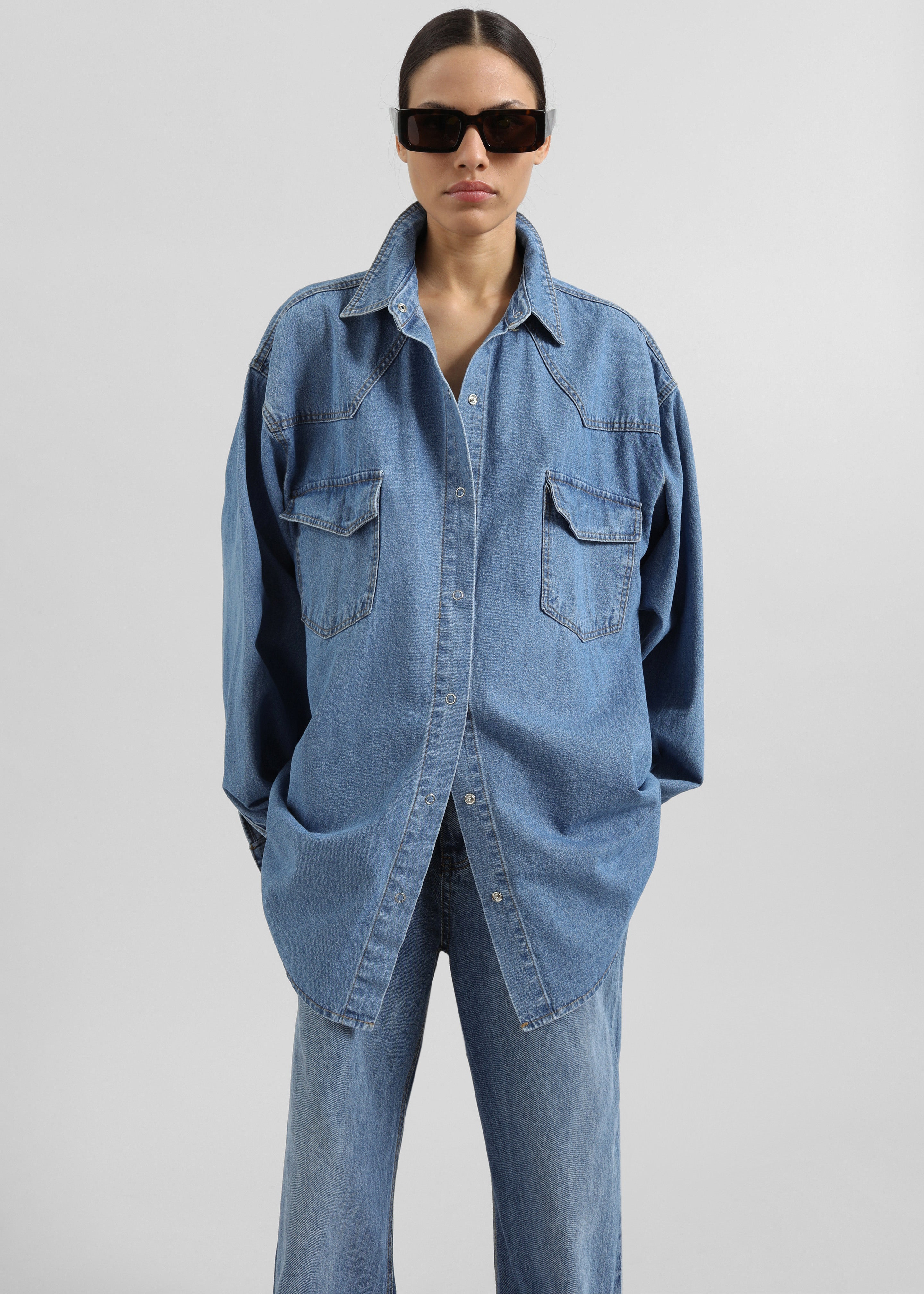 Desona Denim Shirt - Medium Wash - 6