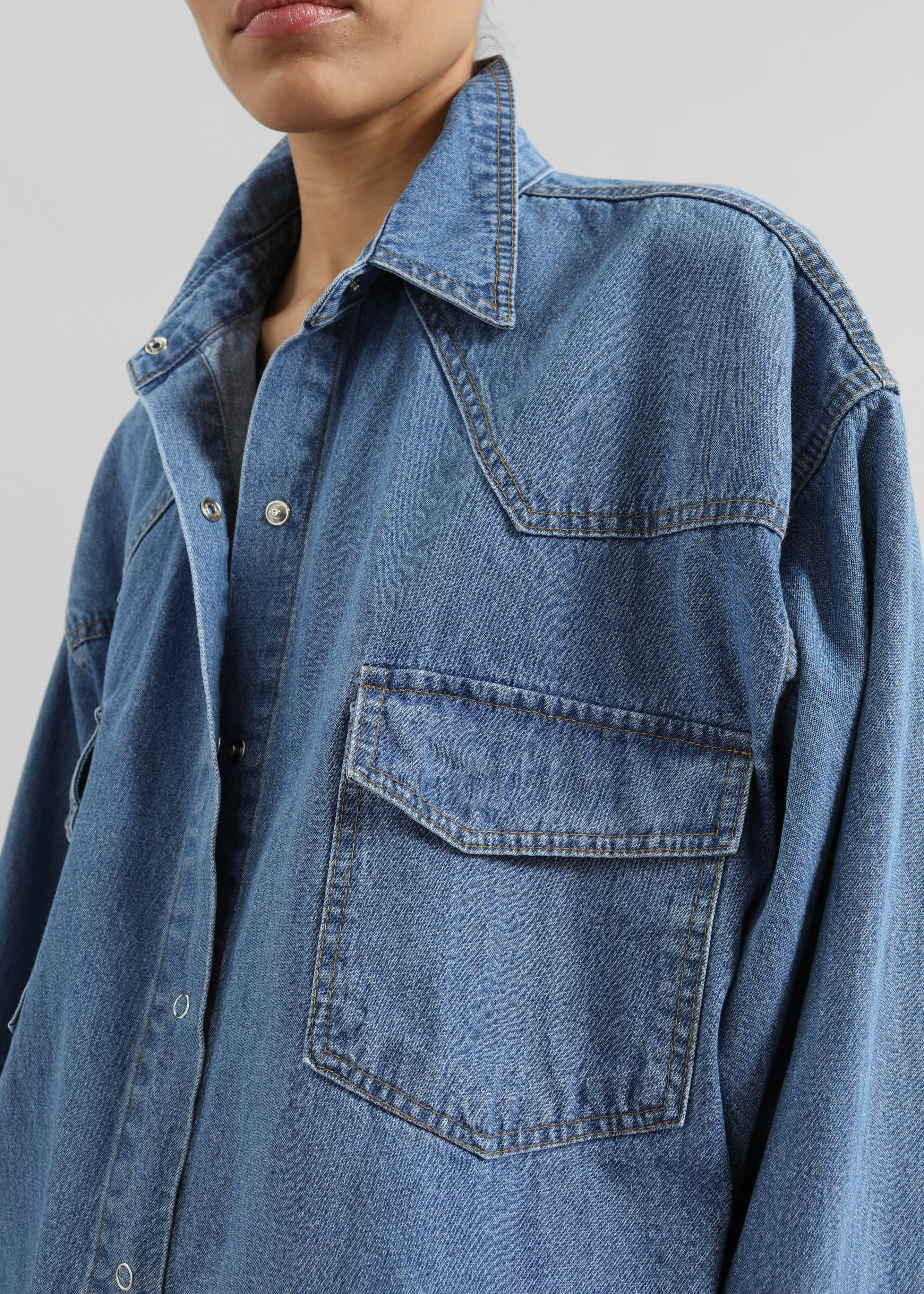 Desona Denim Shirt - Medium Wash - 3