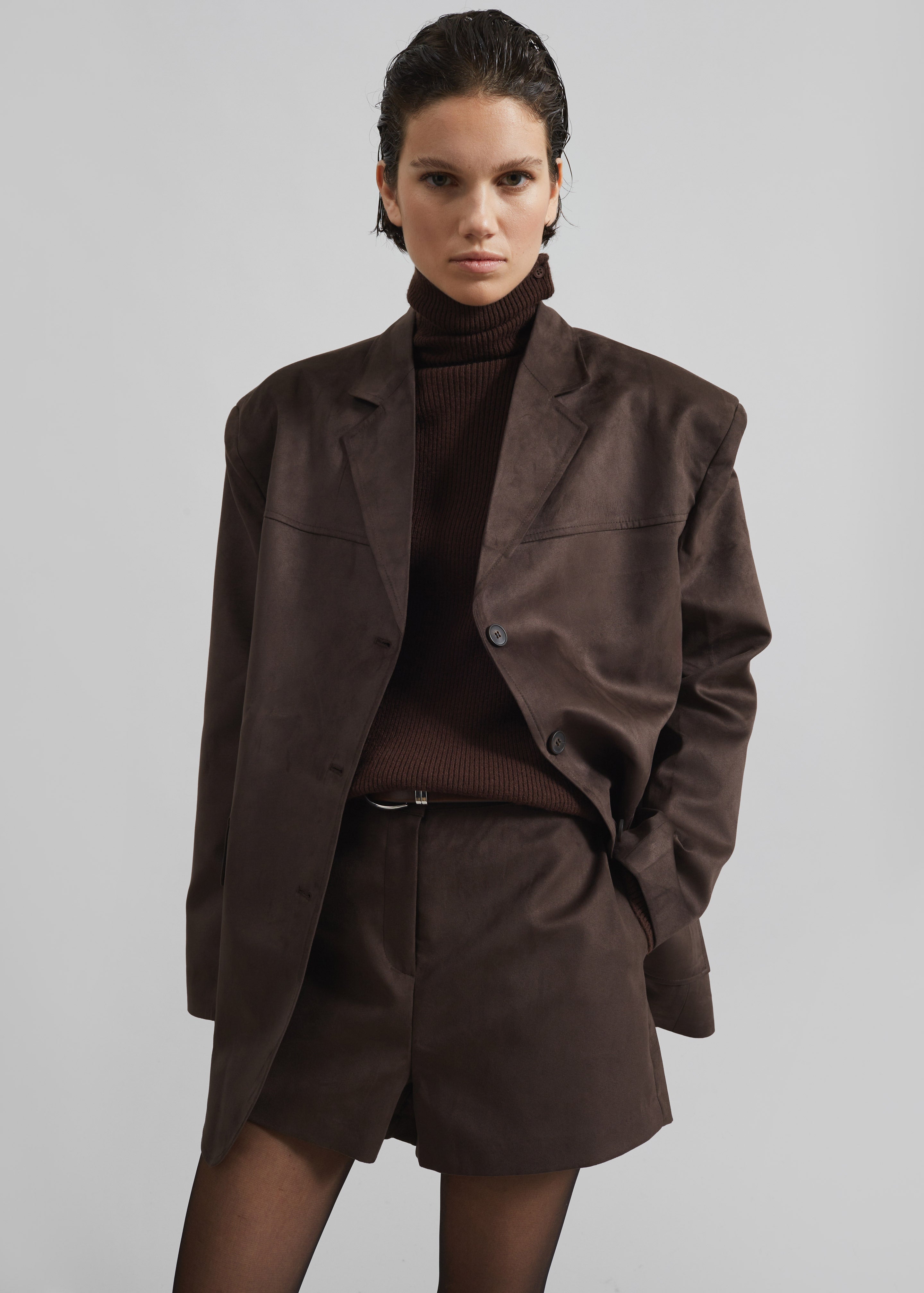 Devar Turtleneck Sweater - Brown - 4