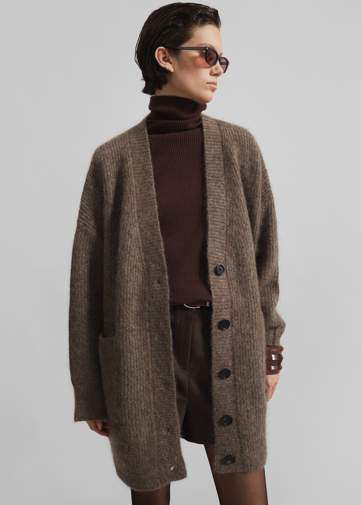 Devar Turtleneck Sweater - Brown - 6