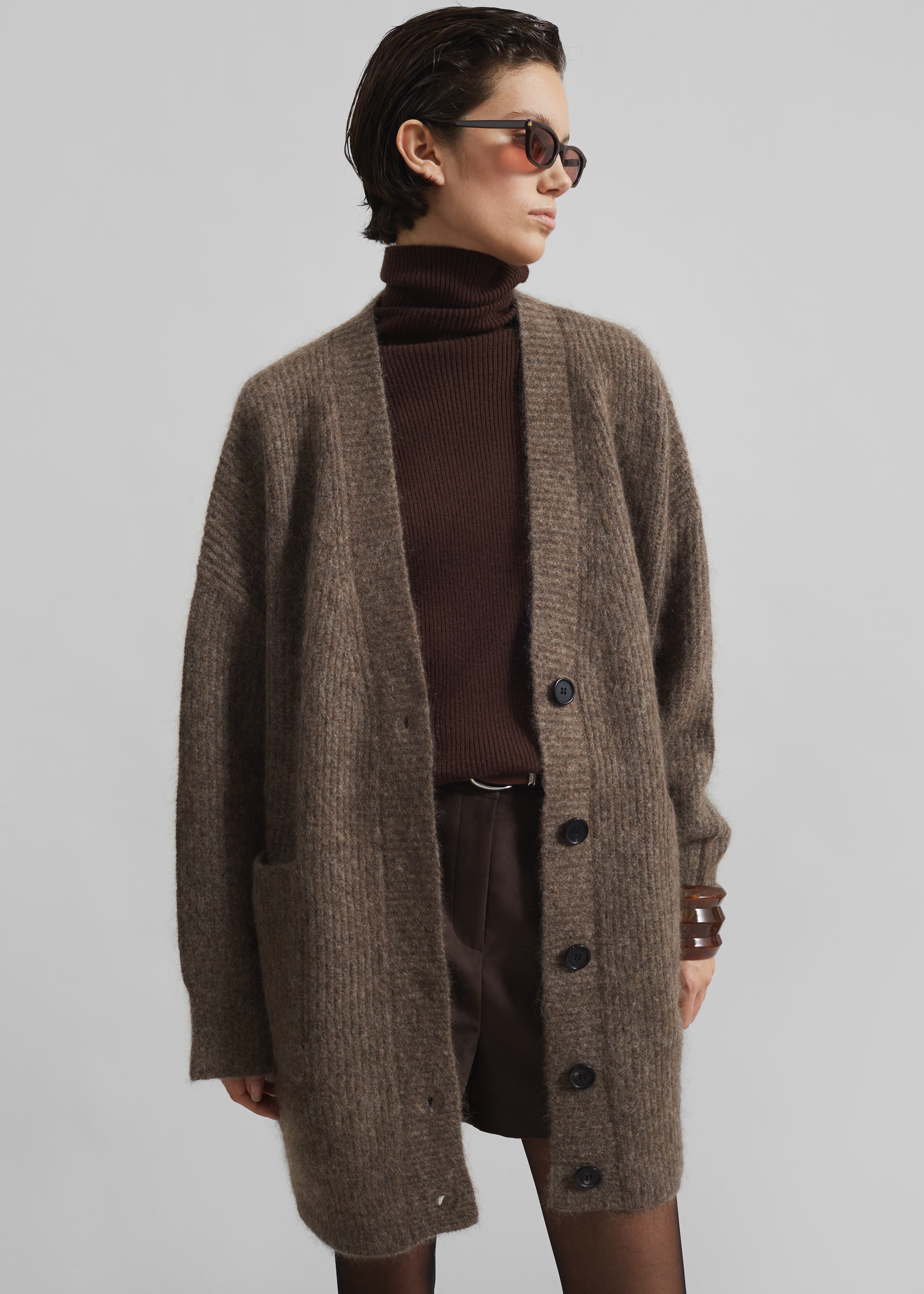 Devar Turtleneck Sweater - Brown - 6