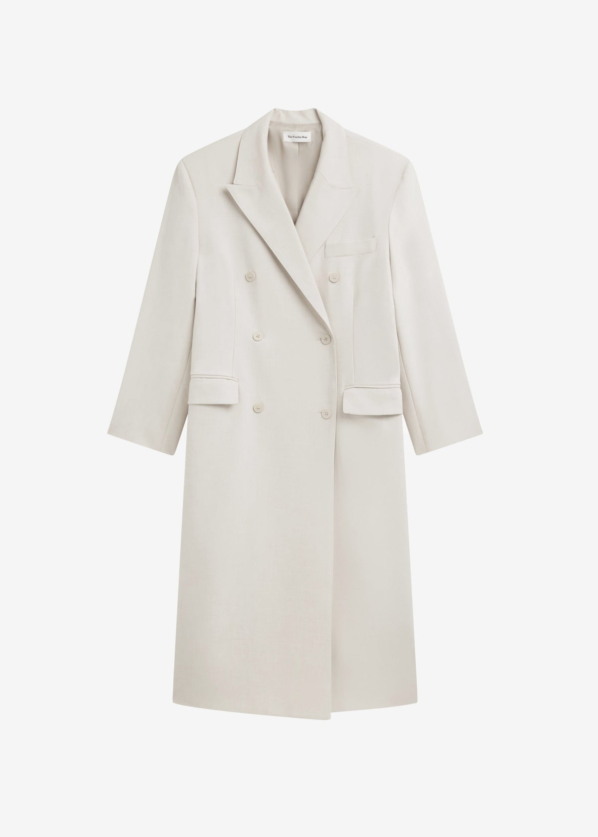 Dex Double Breasted Coat - Beige - 9