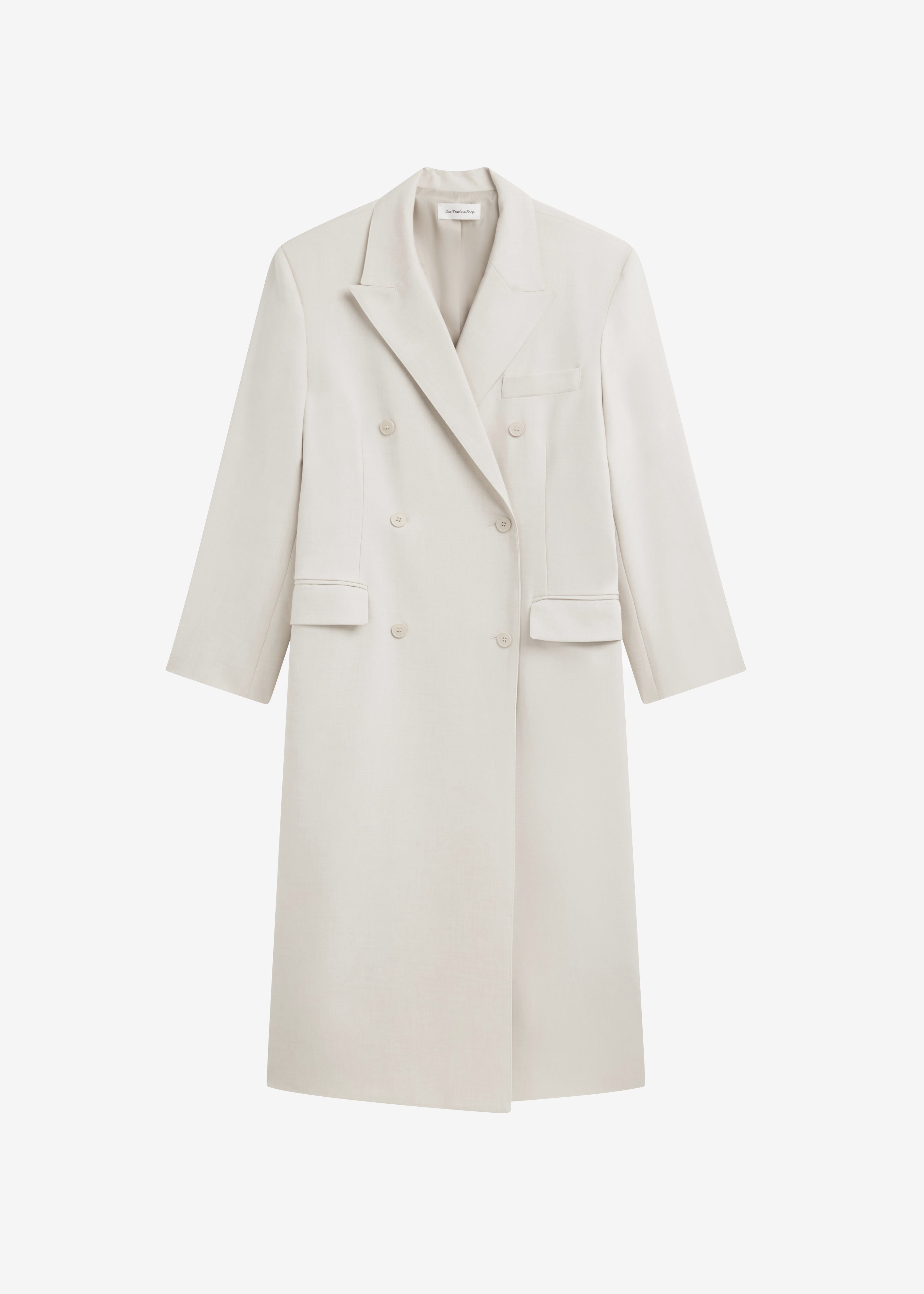 Dex Double Breasted Coat - Beige - 9