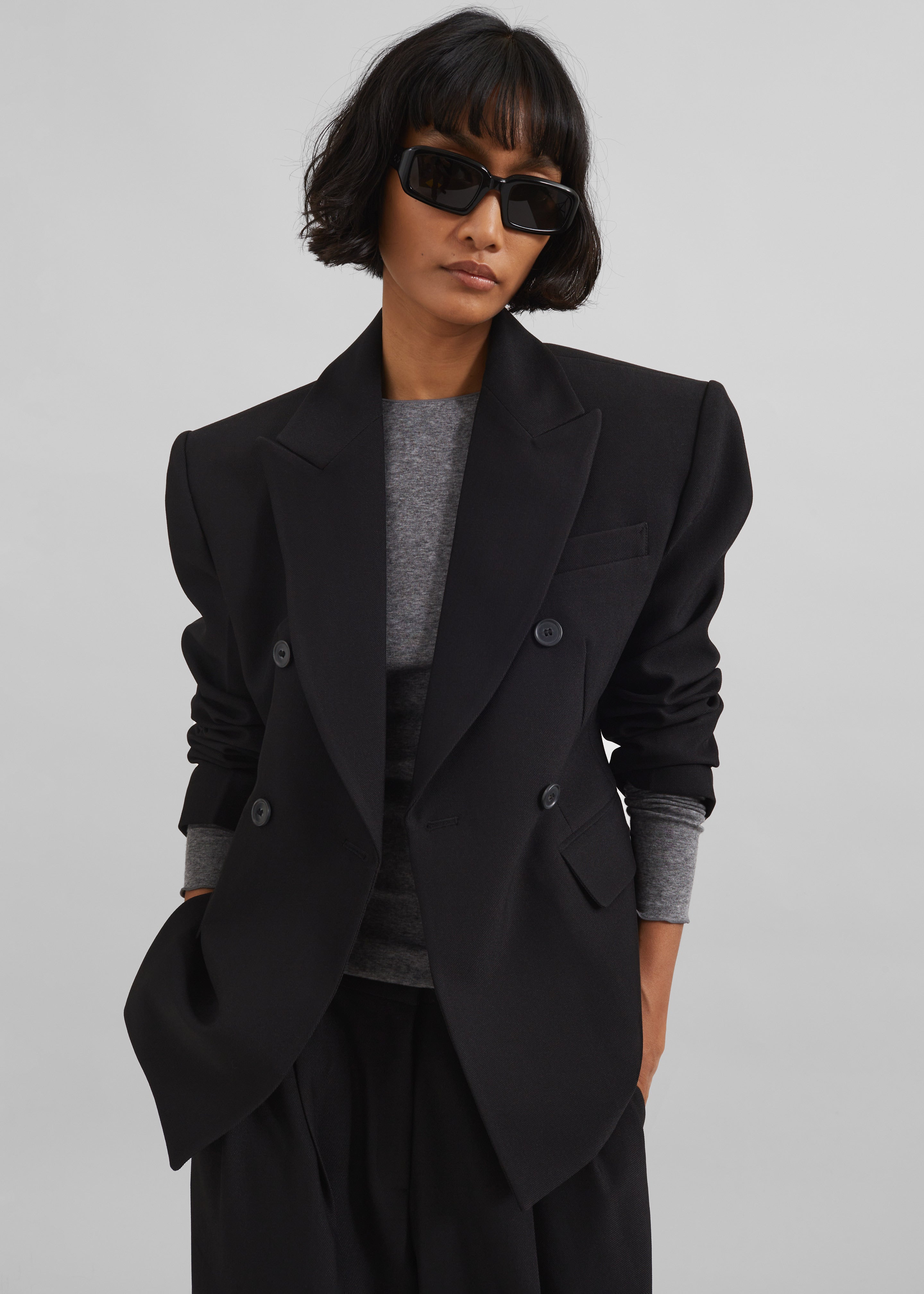 Doyer Cinched Blazer - Black - 5