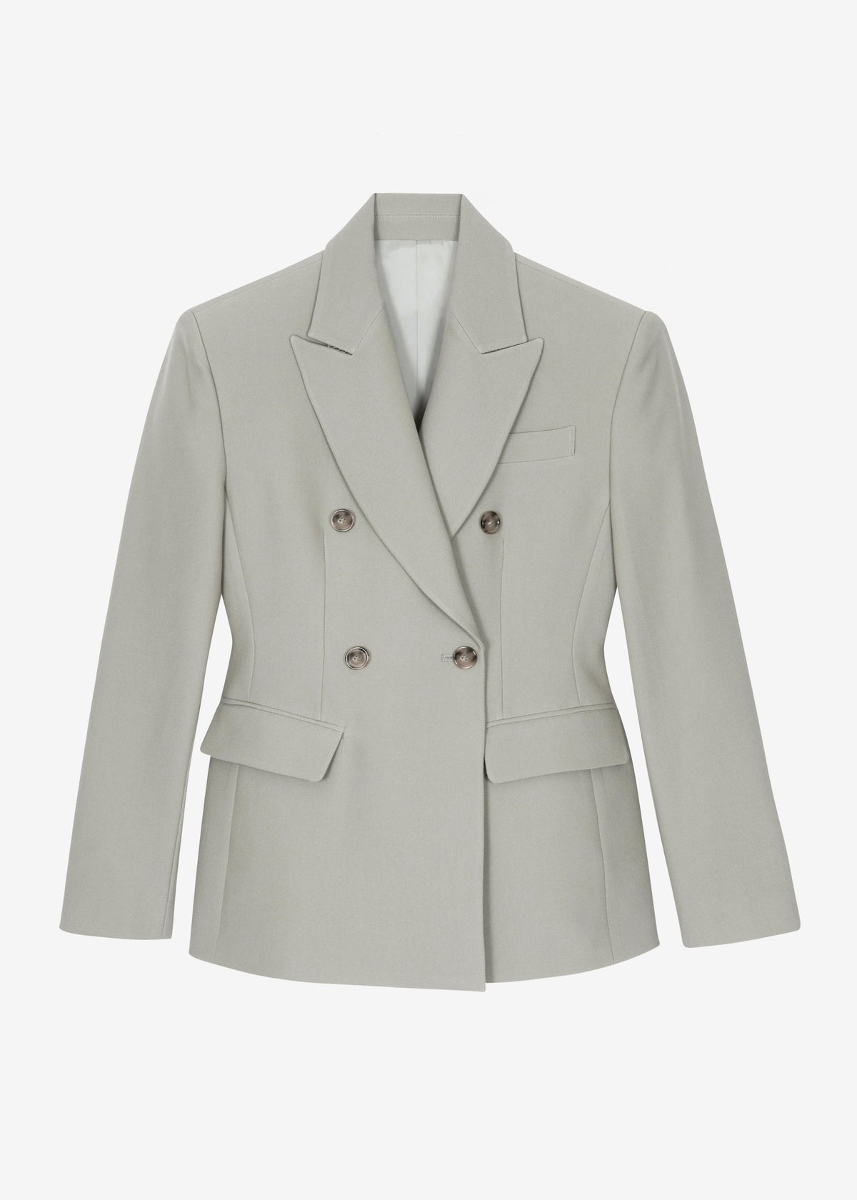 Dina Double Breasted Blazer - Light Taupe - 9