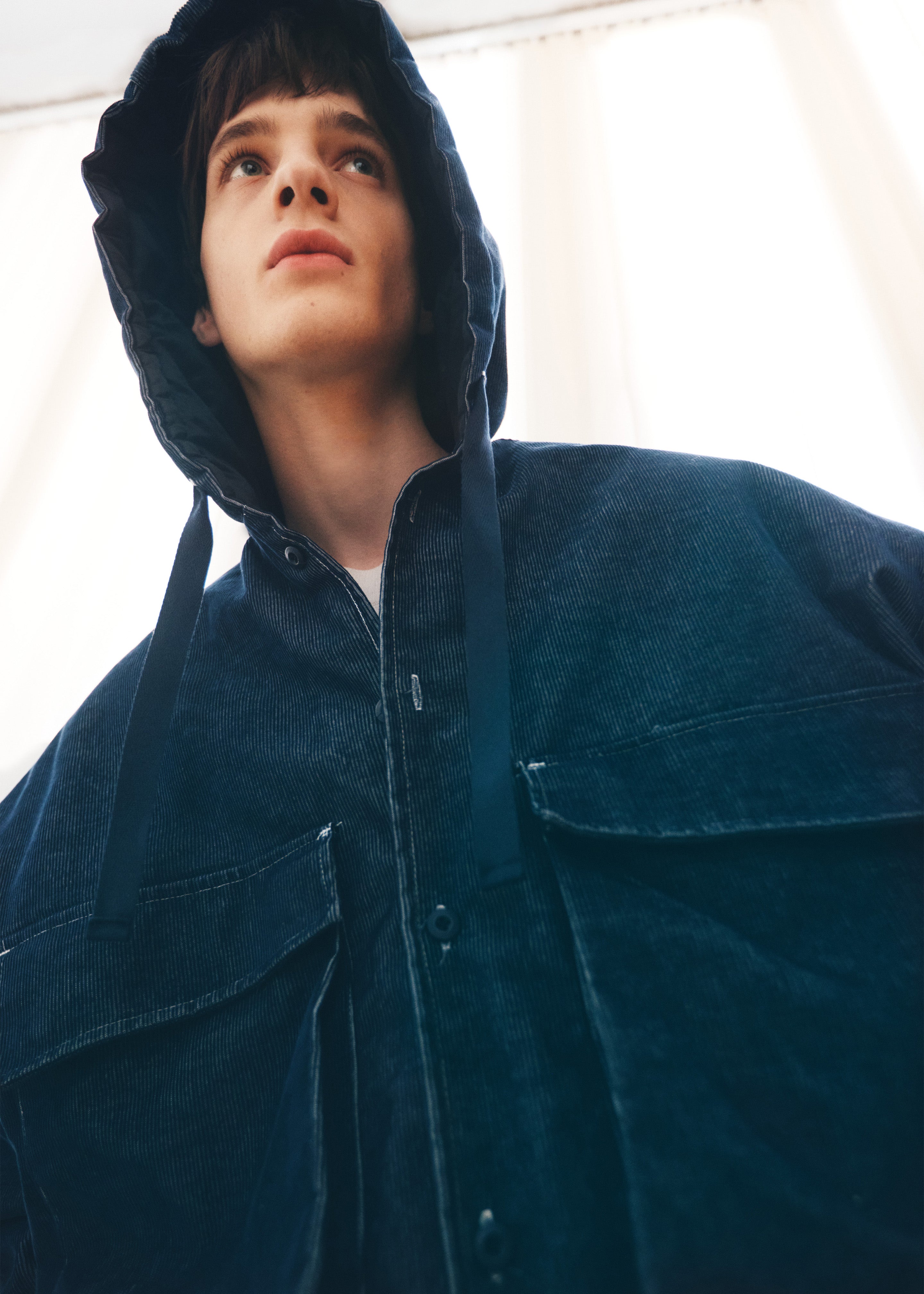 Donovan Padded Denim Jacket - Dark Wash - 6