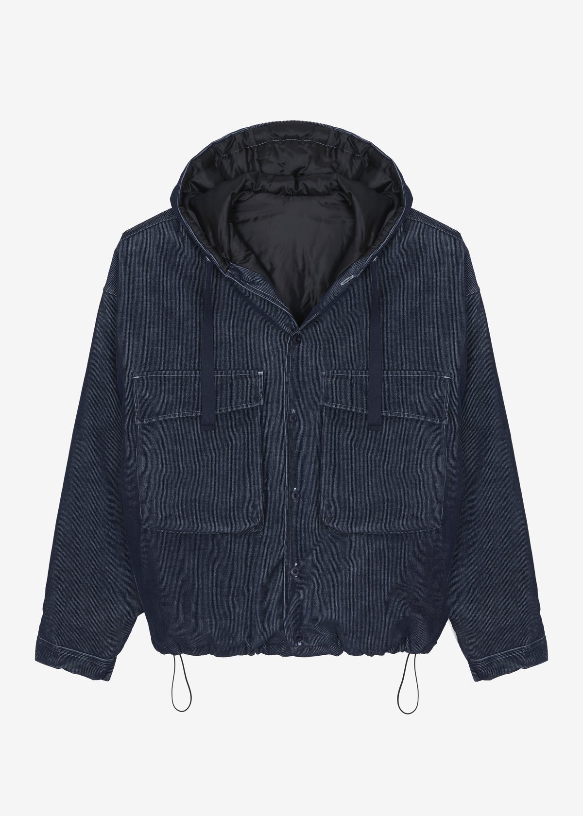 Donovan Padded Denim Jacket - Dark Wash - 9