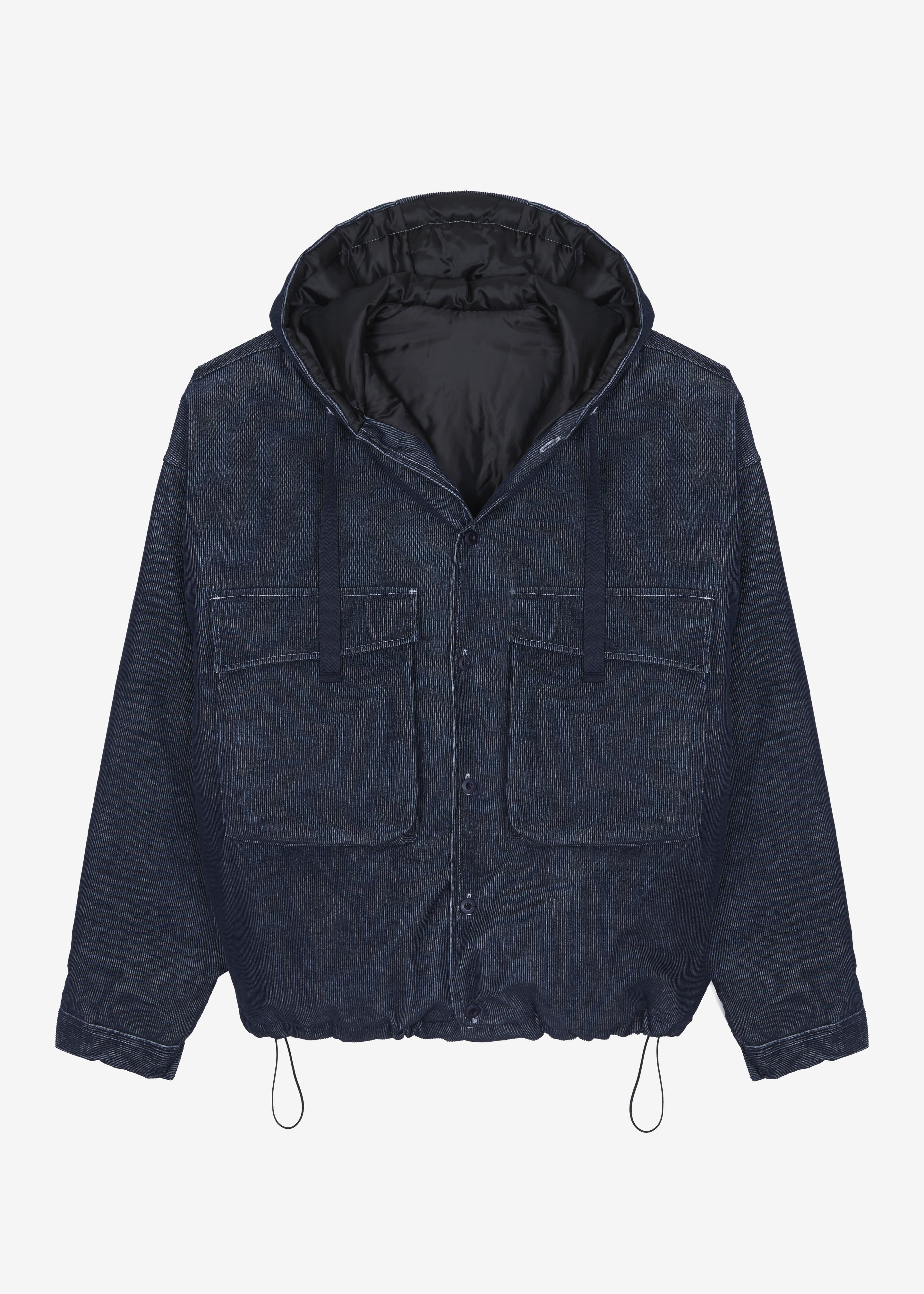 Donovan Padded Denim Jacket - Dark Wash - 9