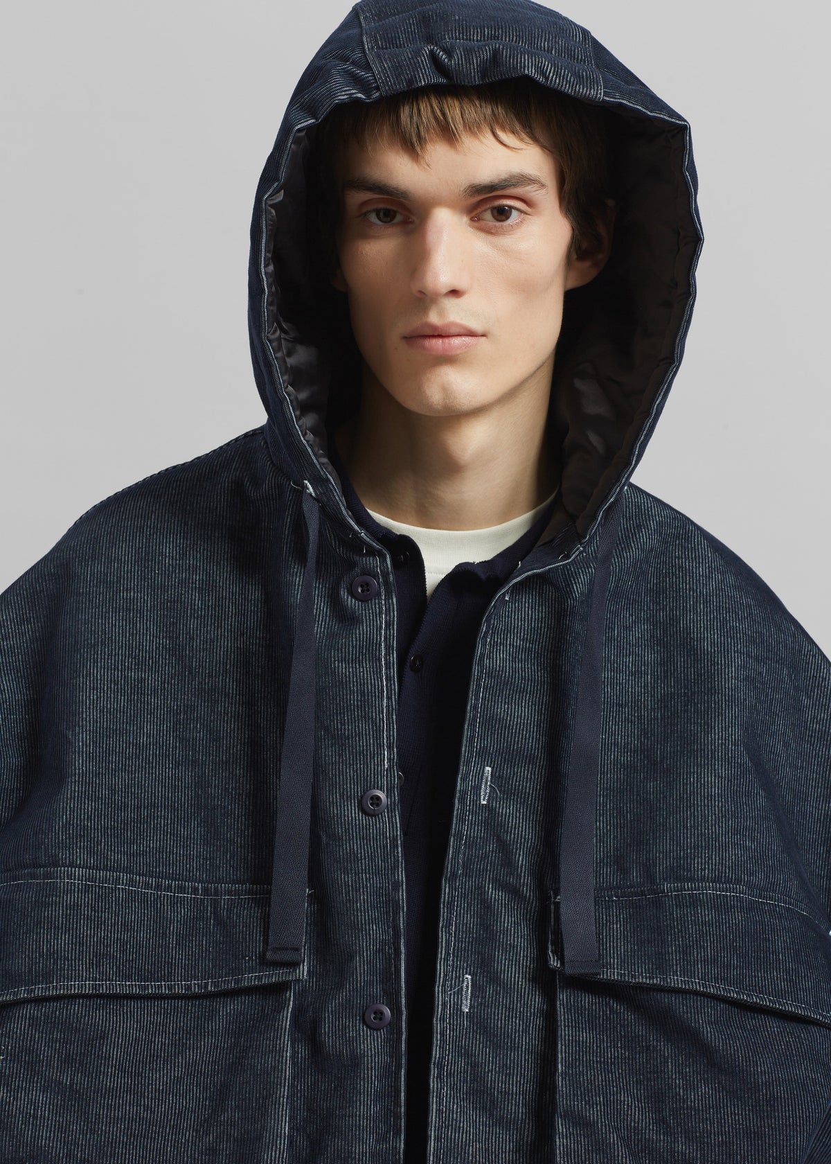 Donovan Padded Denim Jacket - Dark Wash - 3