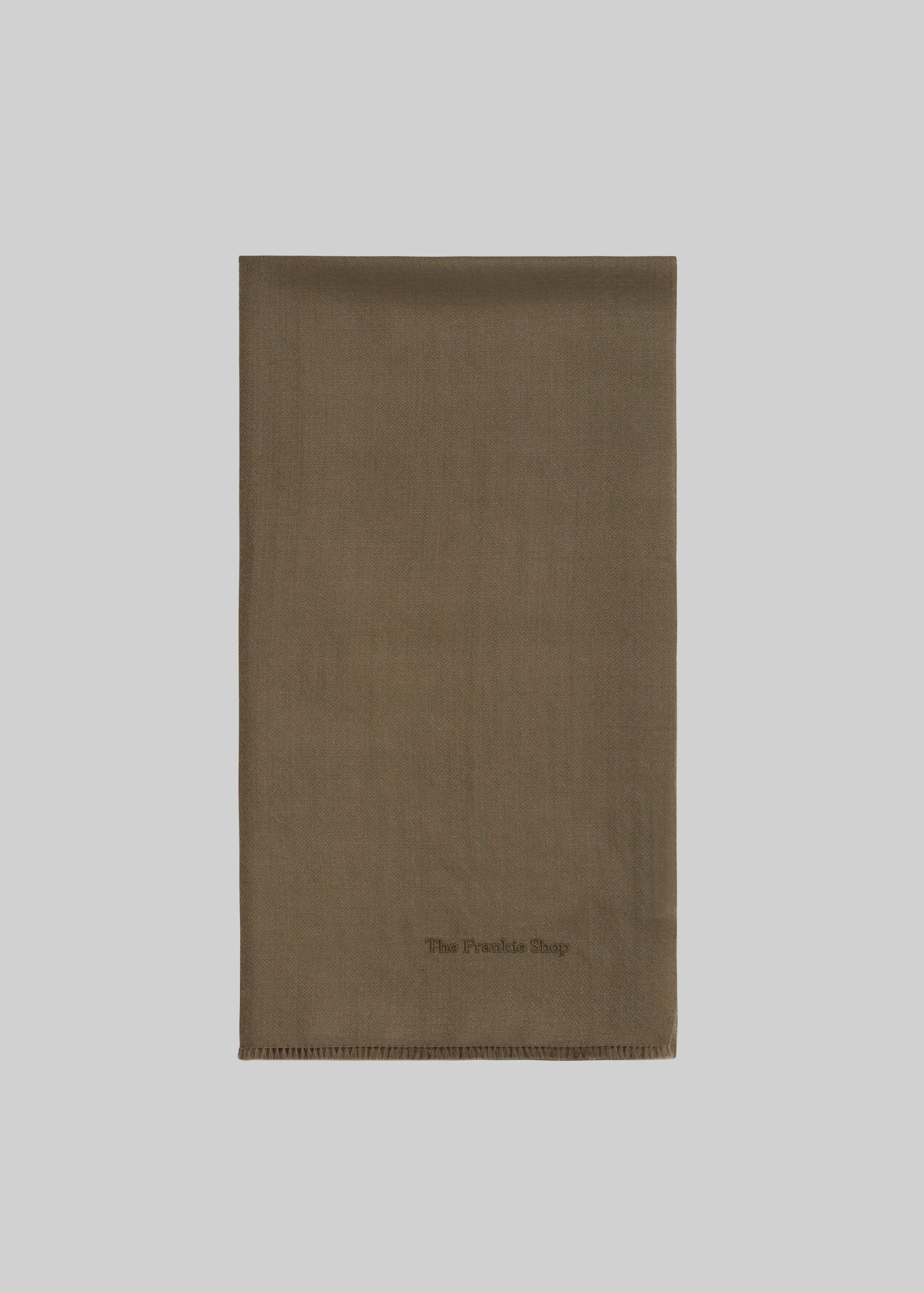 Dorset Cashmere Scarf - Khaki - 2
