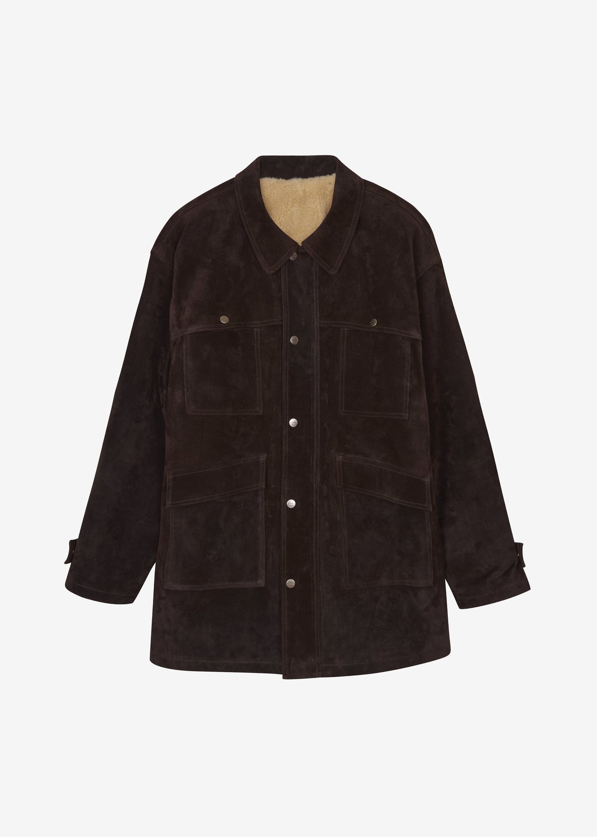 Dulnain Suede Field Jacket - Dark Brown - 10