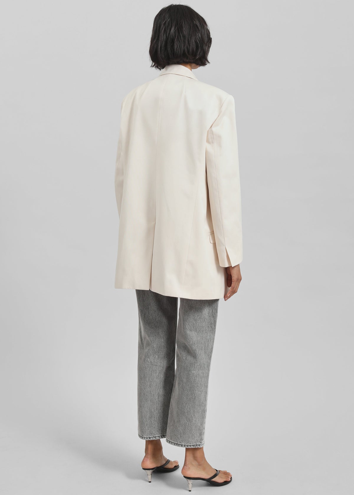 Dunleer Double-Breasted Blazer - Cream - 8