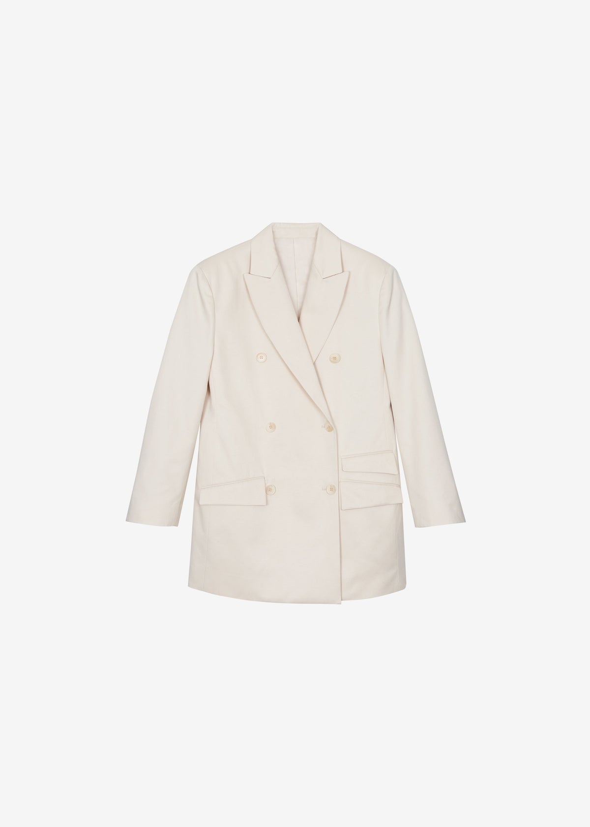 Dunleer Double-Breasted Blazer - Cream - 9
