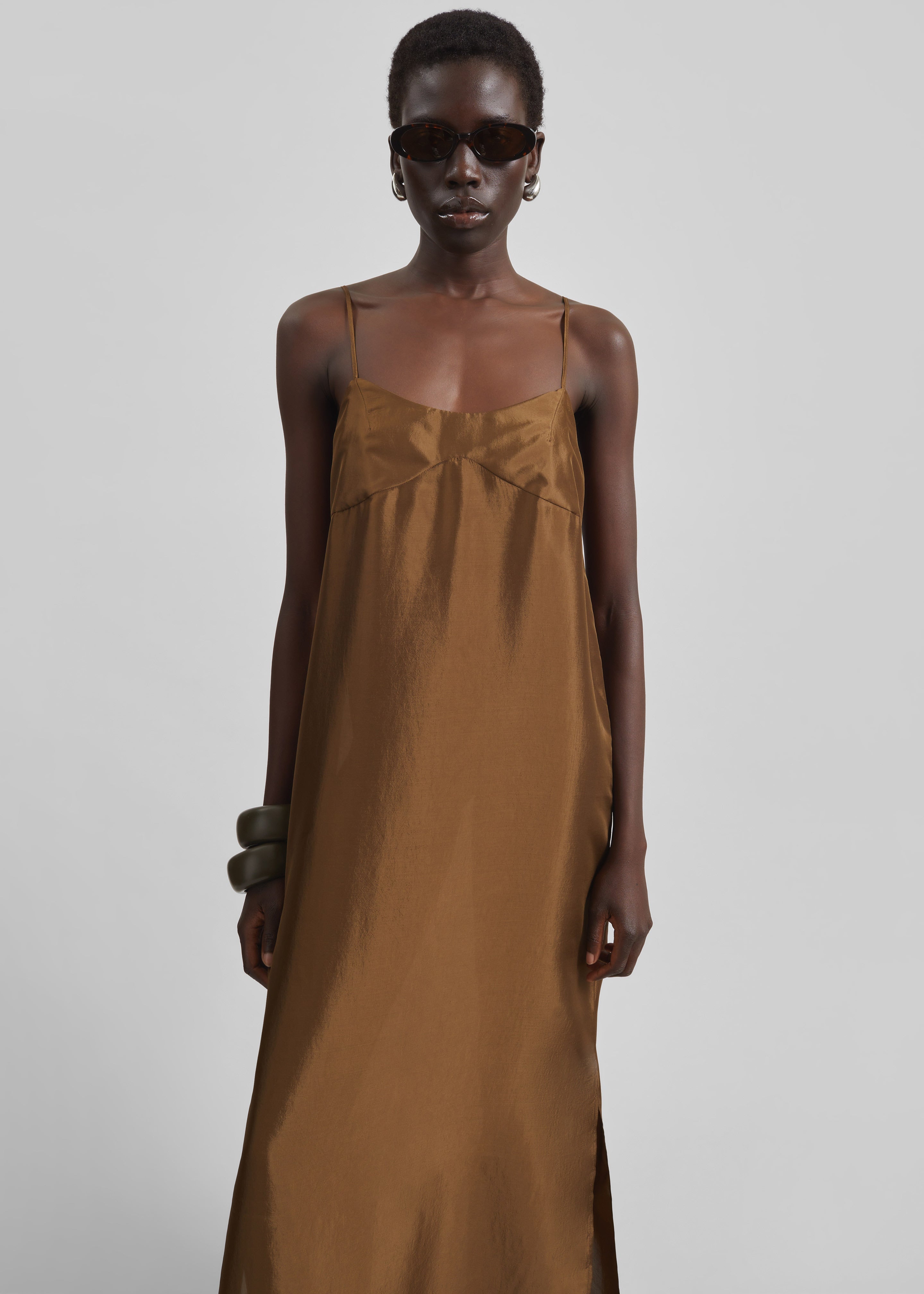 Dylana Sleeveless Maxi Dress - Bronze - 5