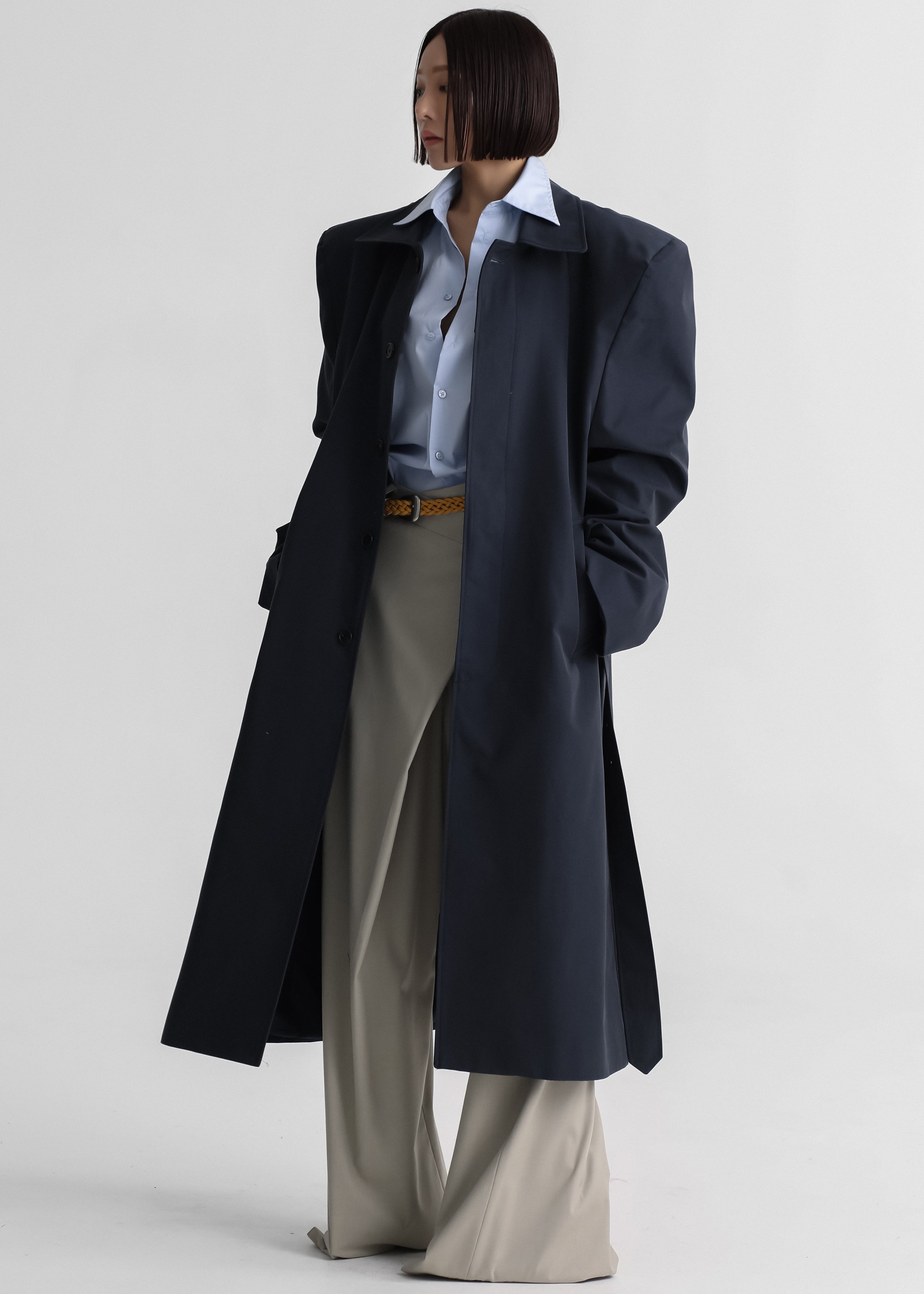 Emden Padded Overcoat - Navy - 12