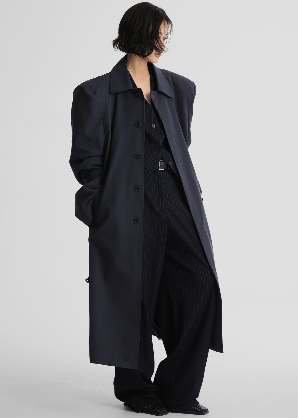 Emden Padded Overcoat - Navy - 13