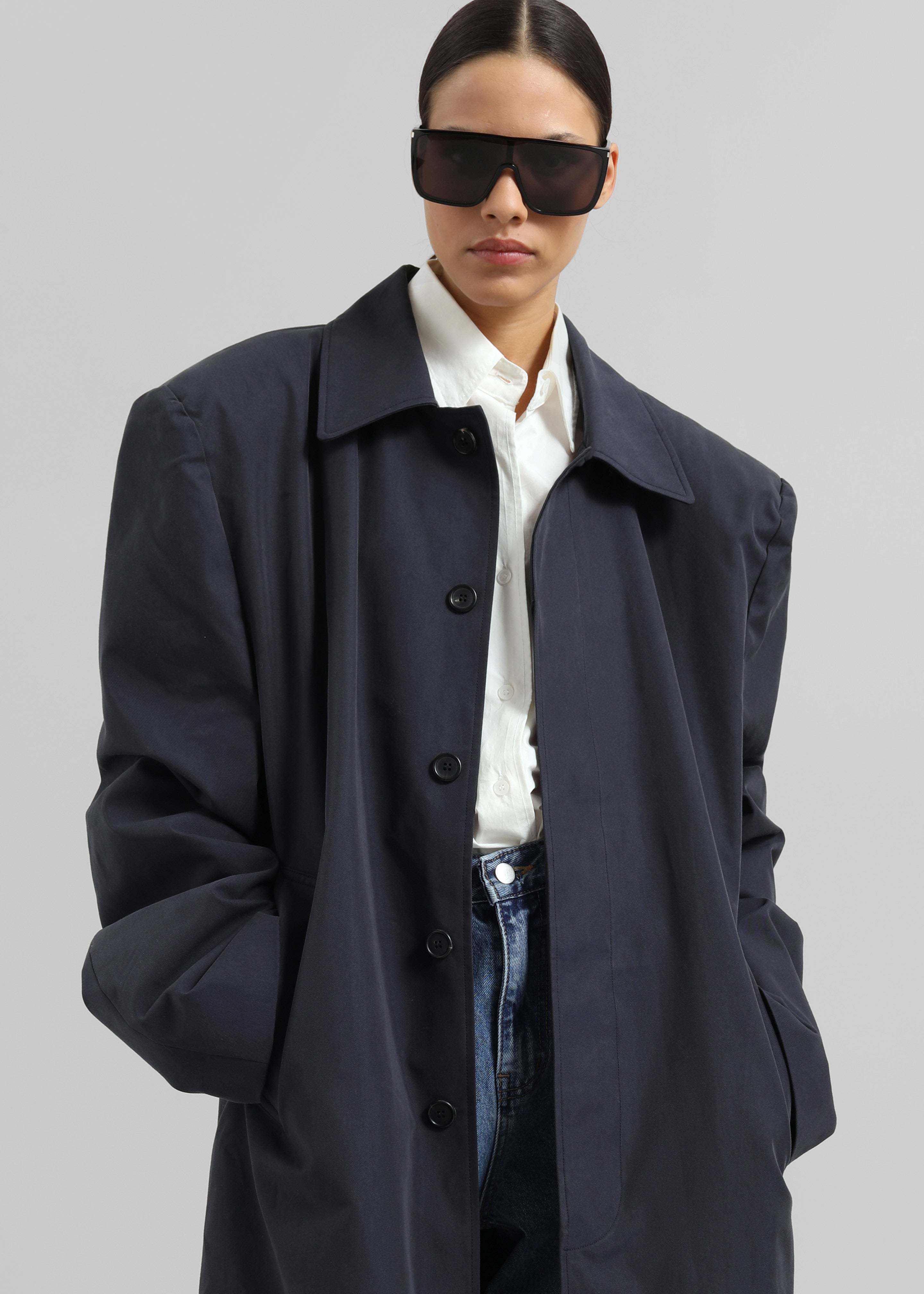 Emden Padded Overcoat - Navy - 9