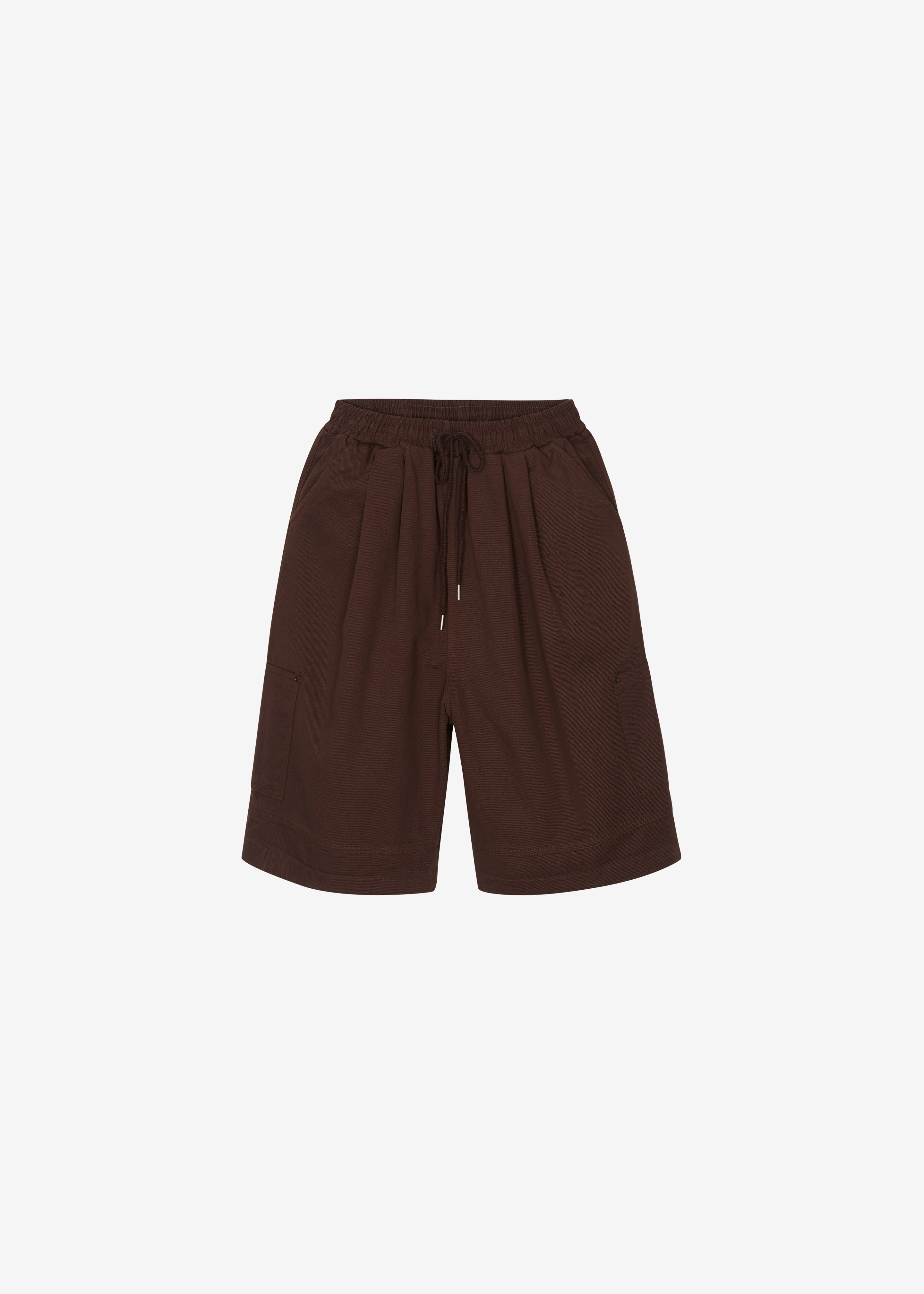 Esher Denim Bermuda Shorts - Beige/Brown Stripe - 6