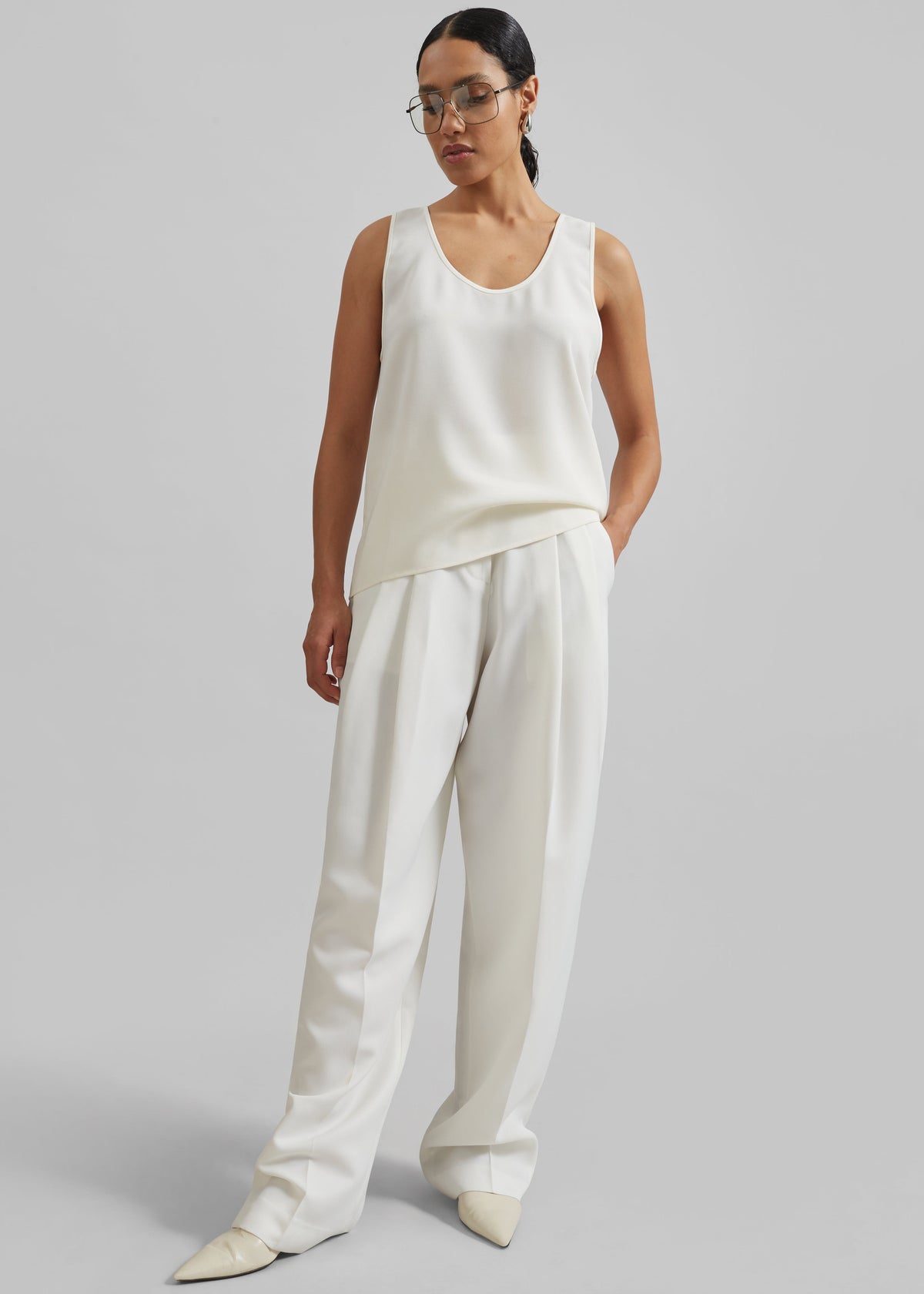 Esten Tank Top - Ivory - 3