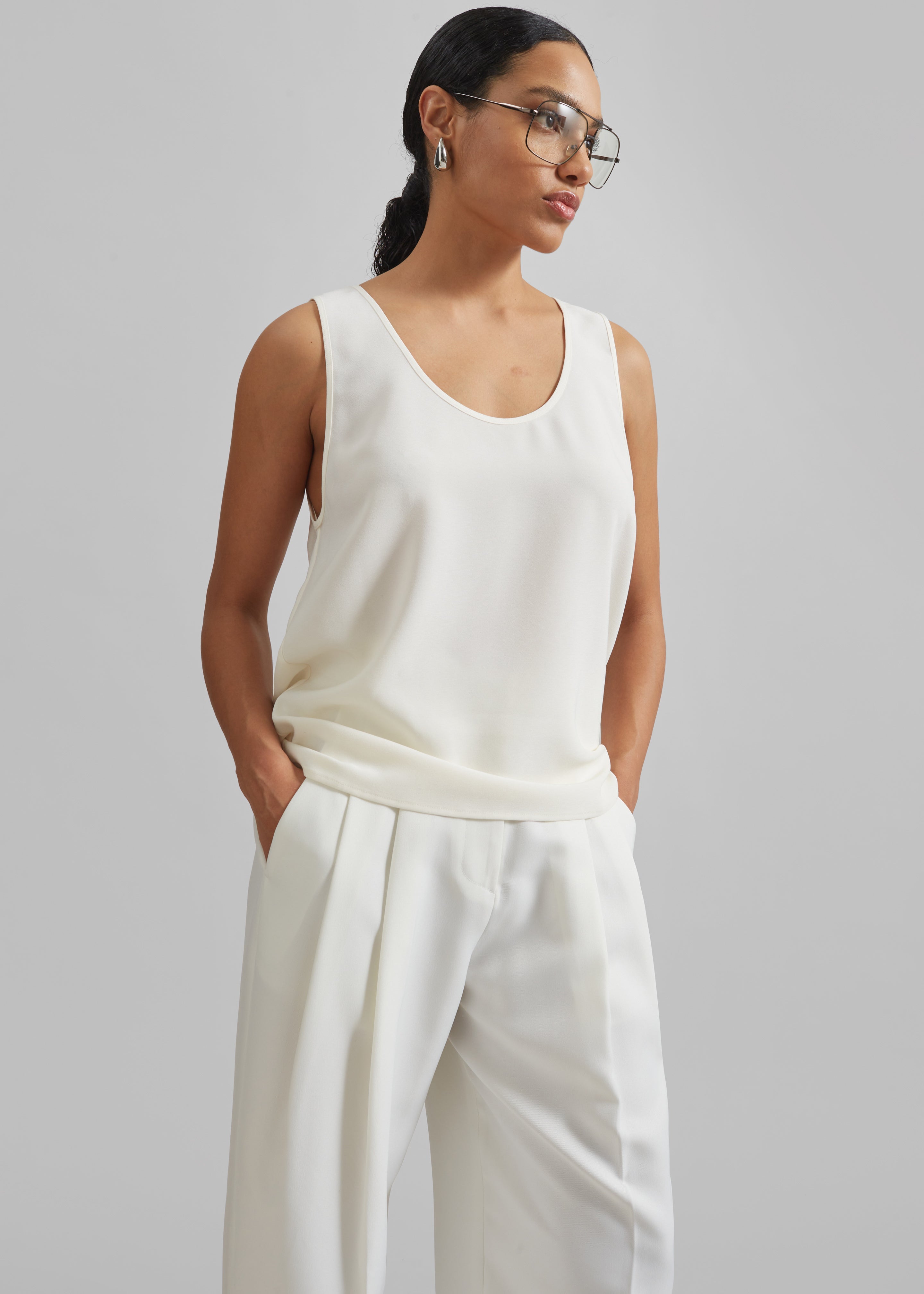 Esten Tank Top - Ivory - 4