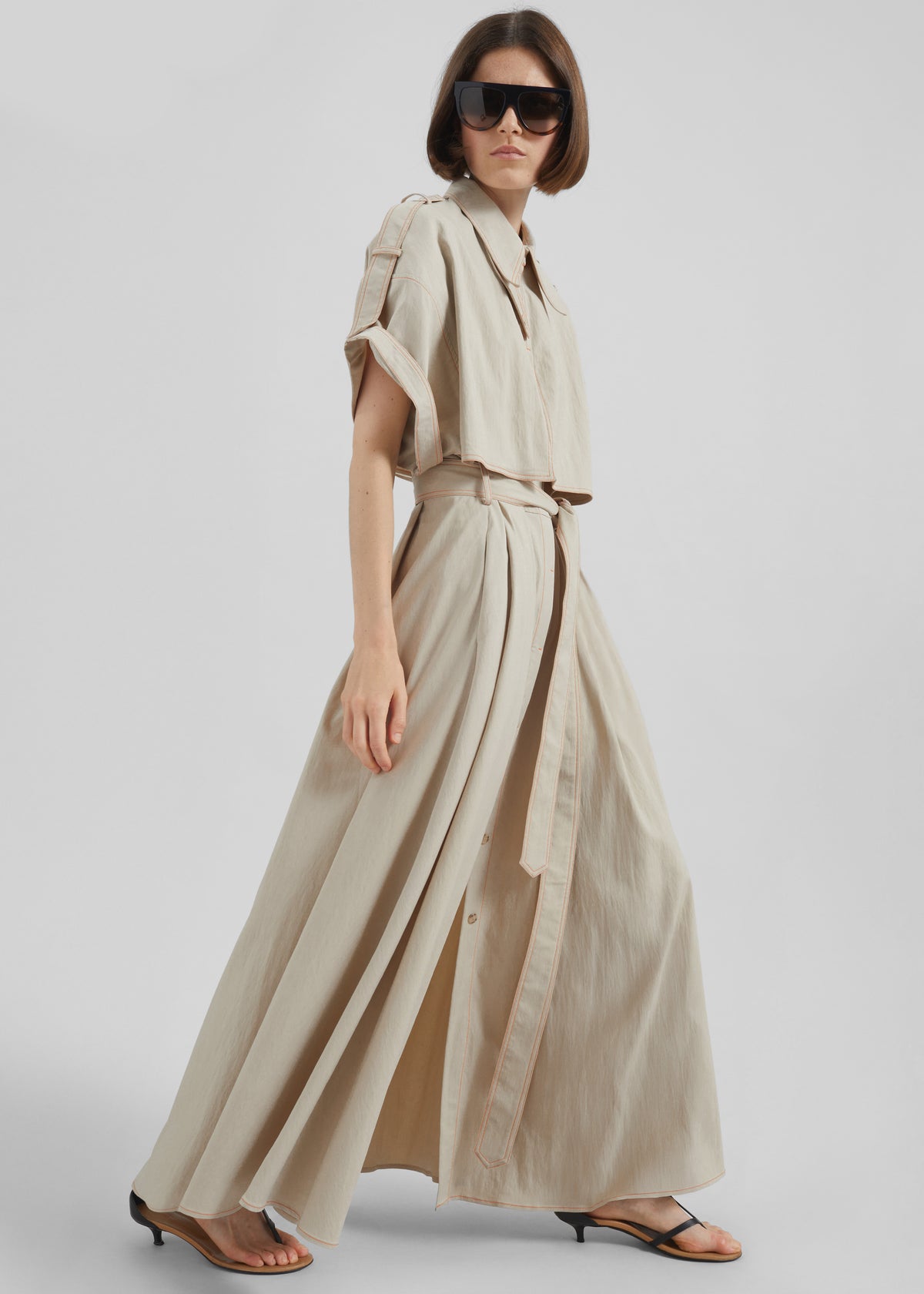 Everset Trench Dress - Beige - 9