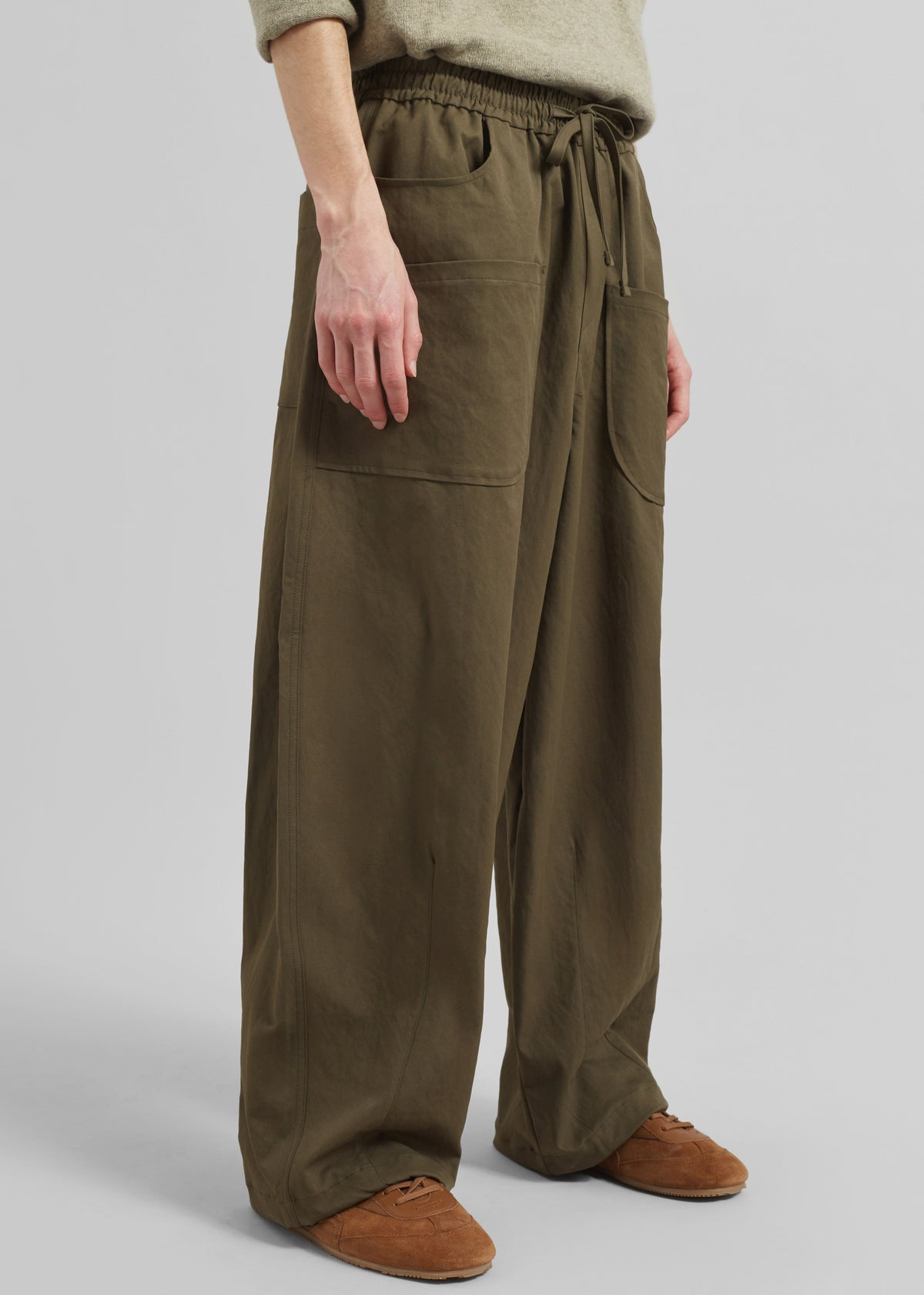 Fae Balloon Pants - Army Green - 1