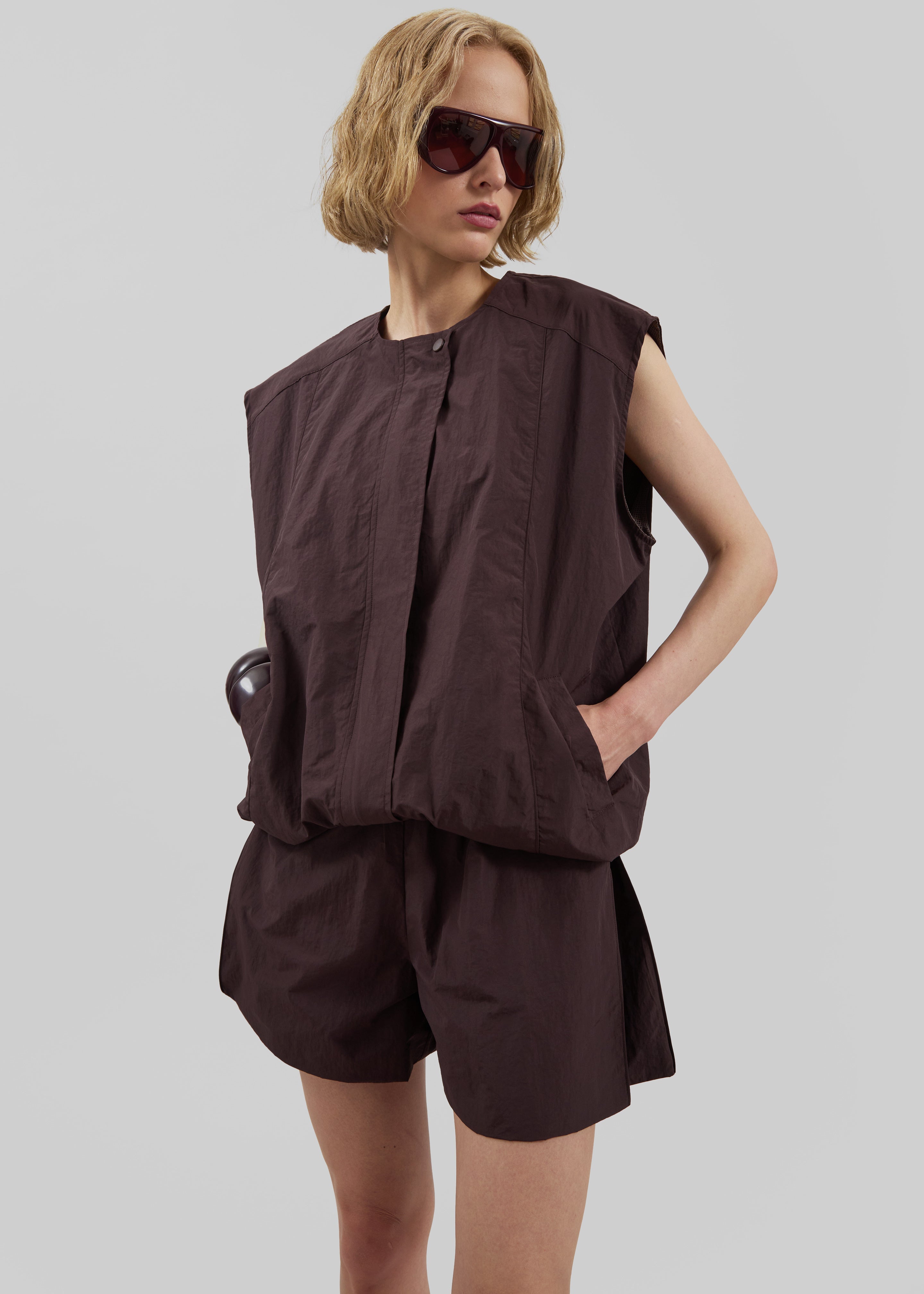 Faenza Vest - Burgundy - 7