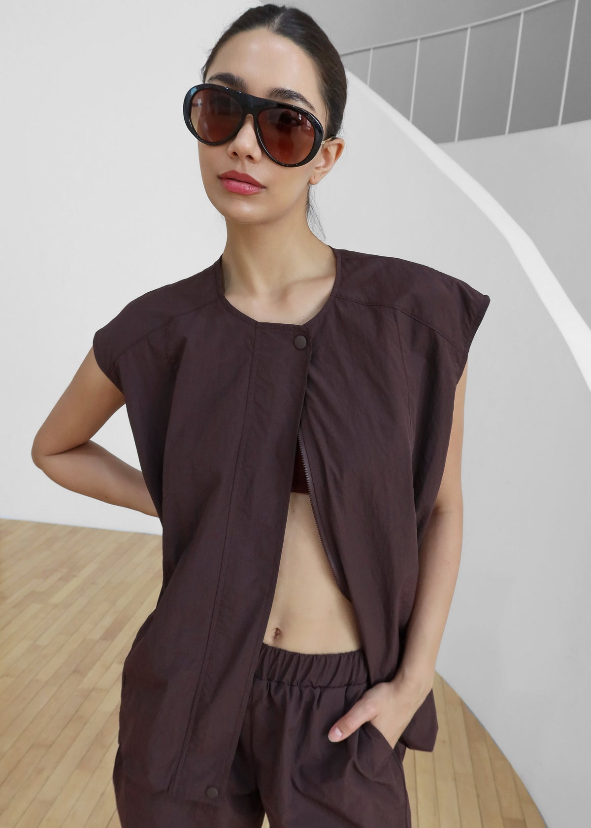Faenza Vest - Burgundy - 11