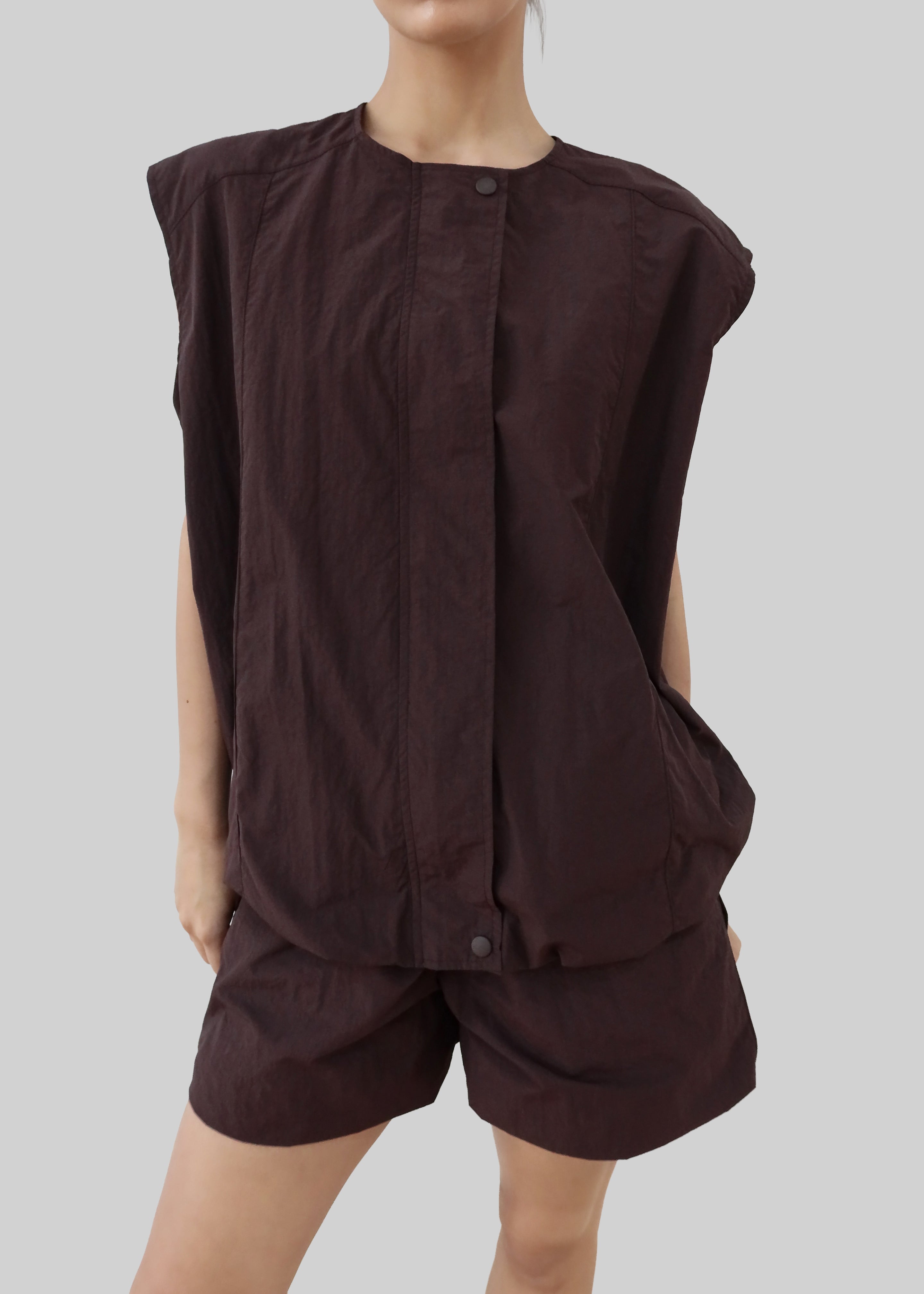 Faenza Vest - Burgundy - 5